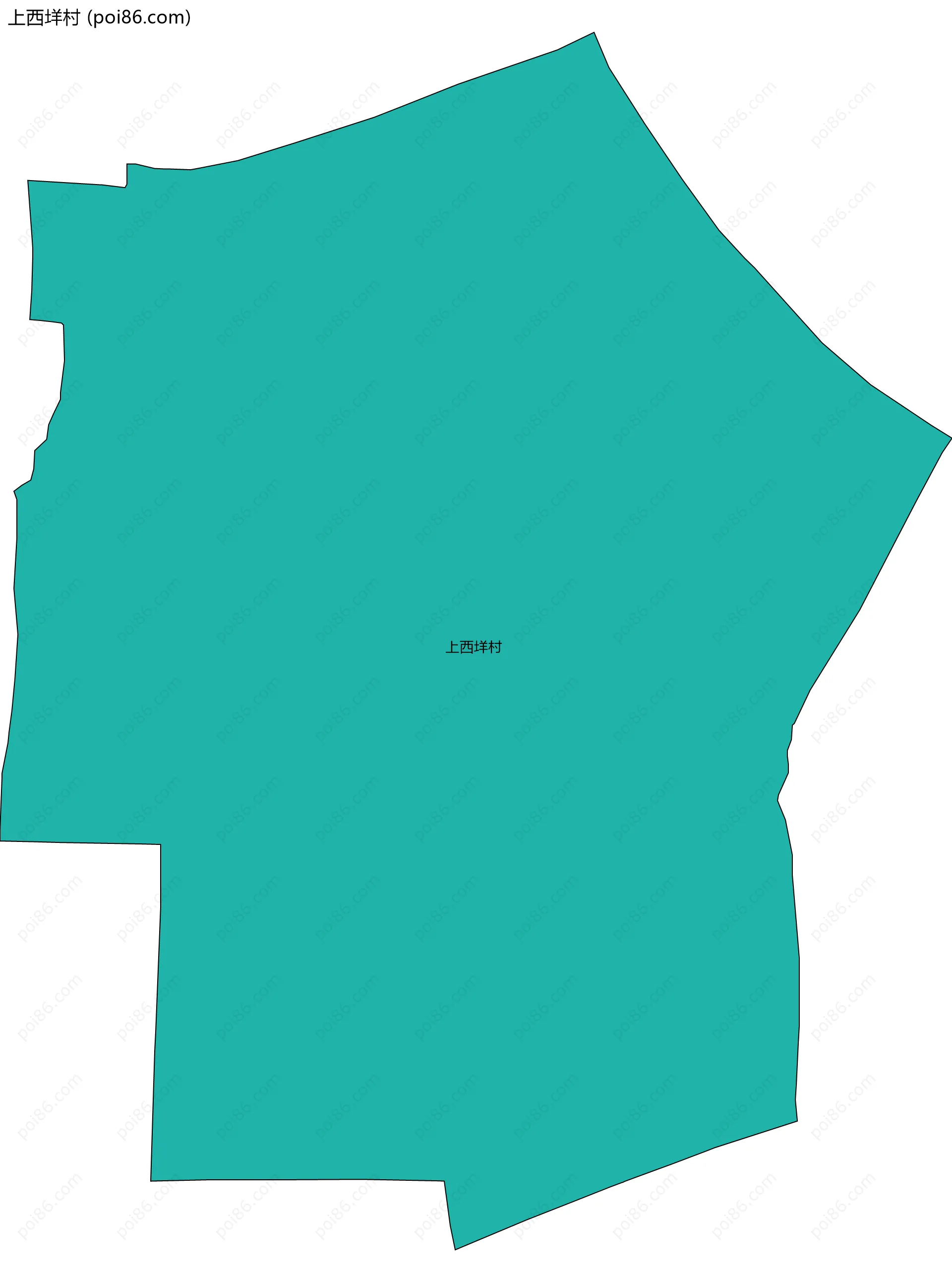 上西垟村边界地图