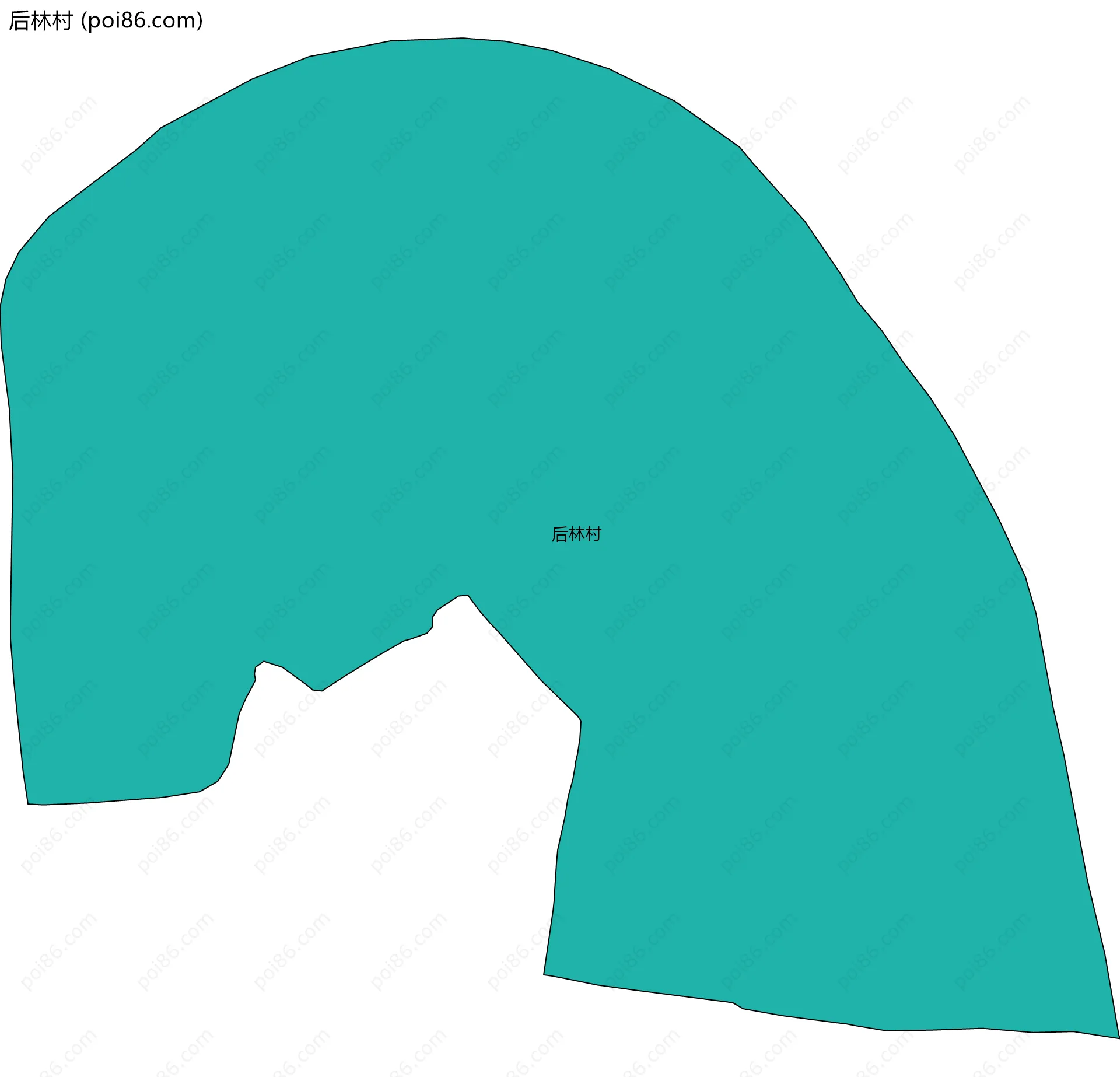后林村边界地图