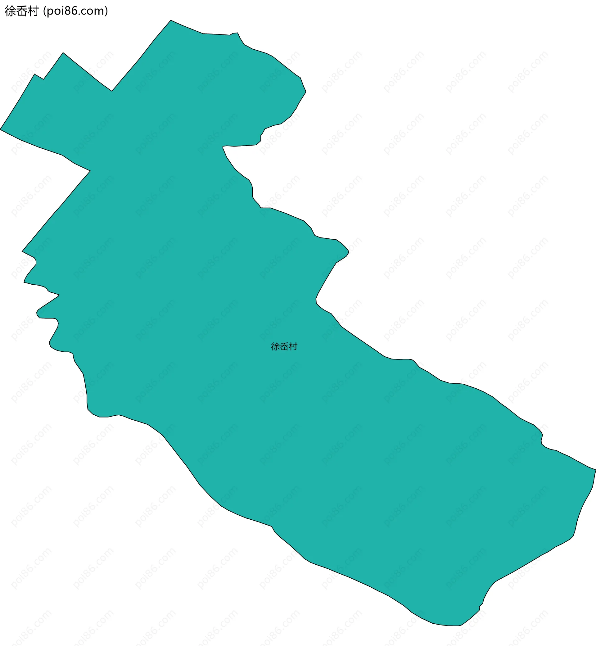 徐岙村边界地图