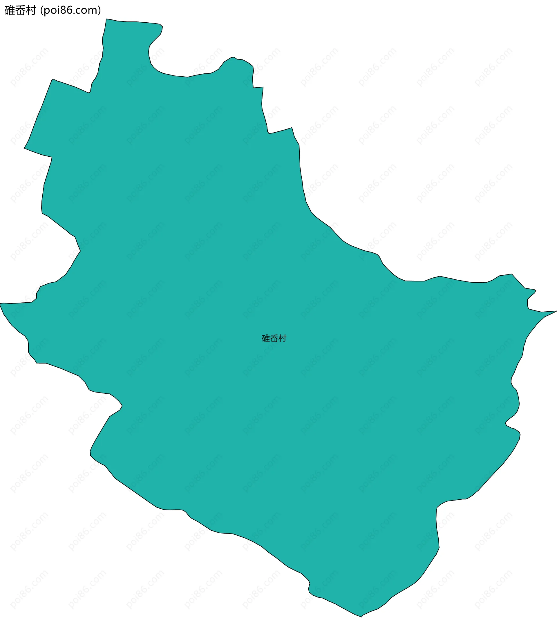 碓岙村边界地图