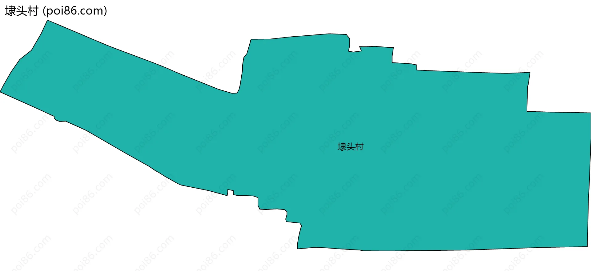 埭头村边界地图