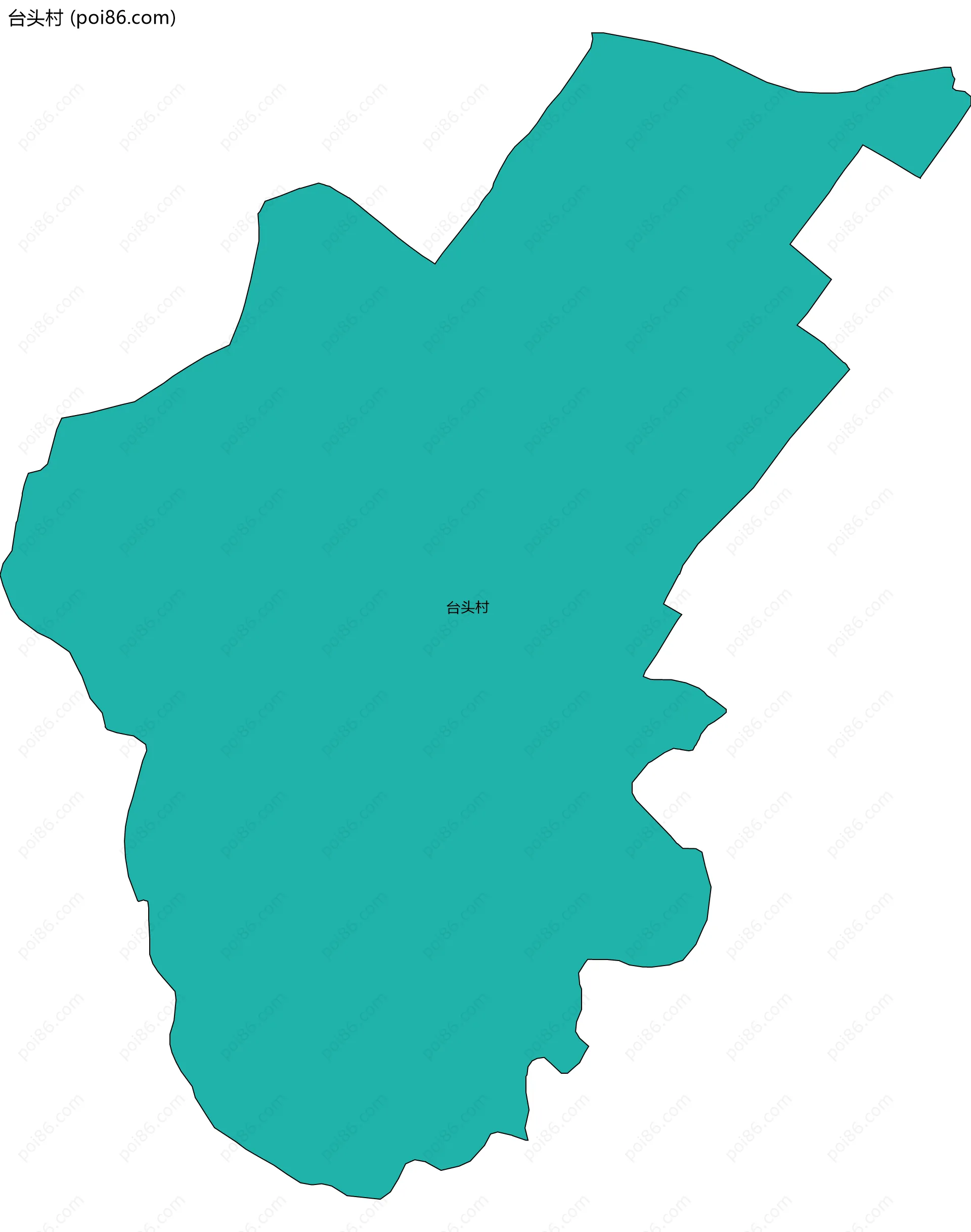 台头村边界地图