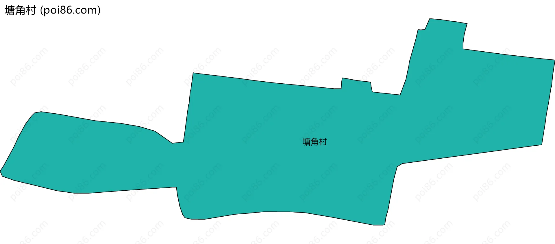 塘角村边界地图