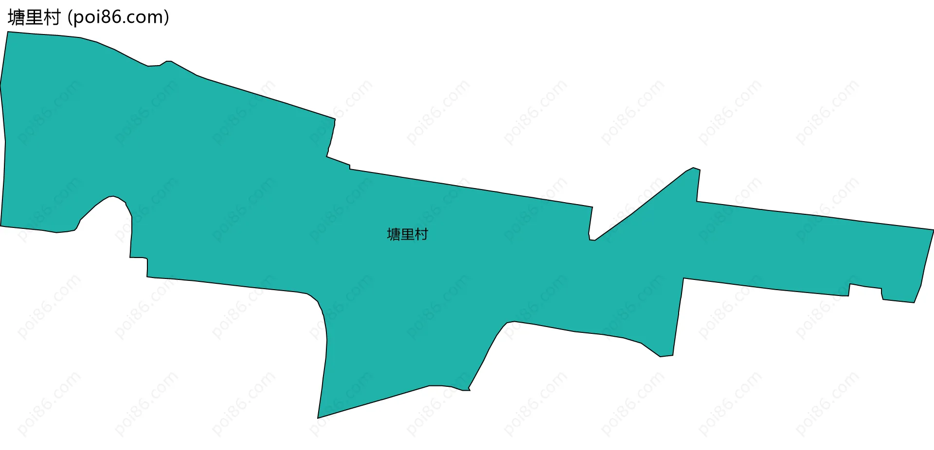 塘里村边界地图