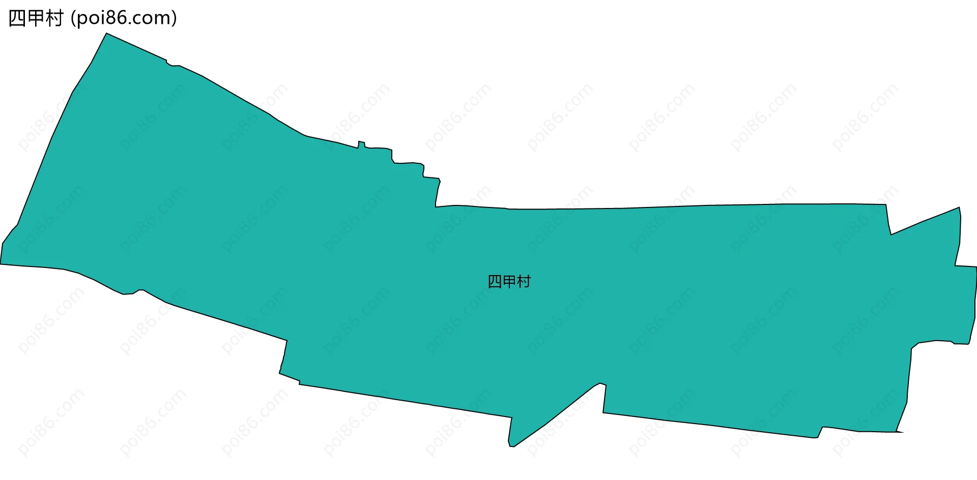 四甲村边界地图