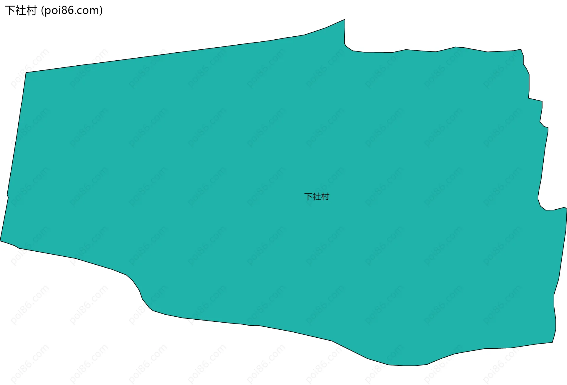 下社村边界地图