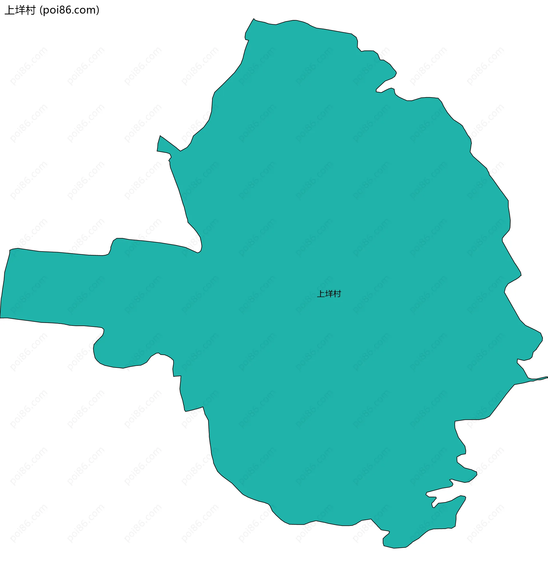 上垟村边界地图