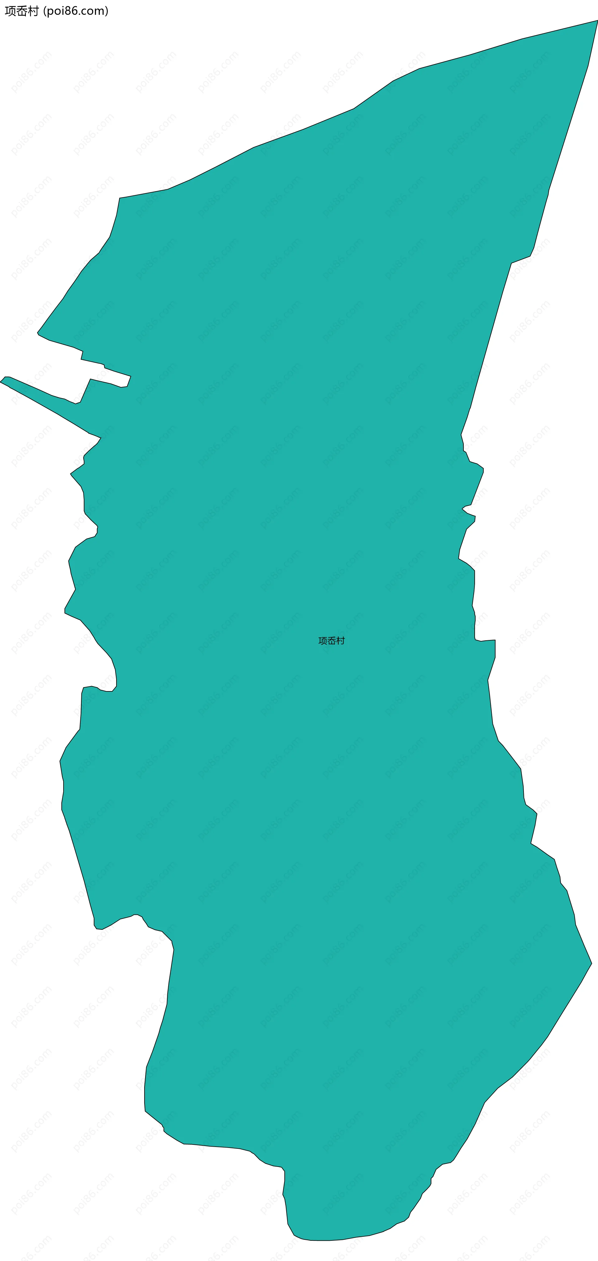 项岙村边界地图