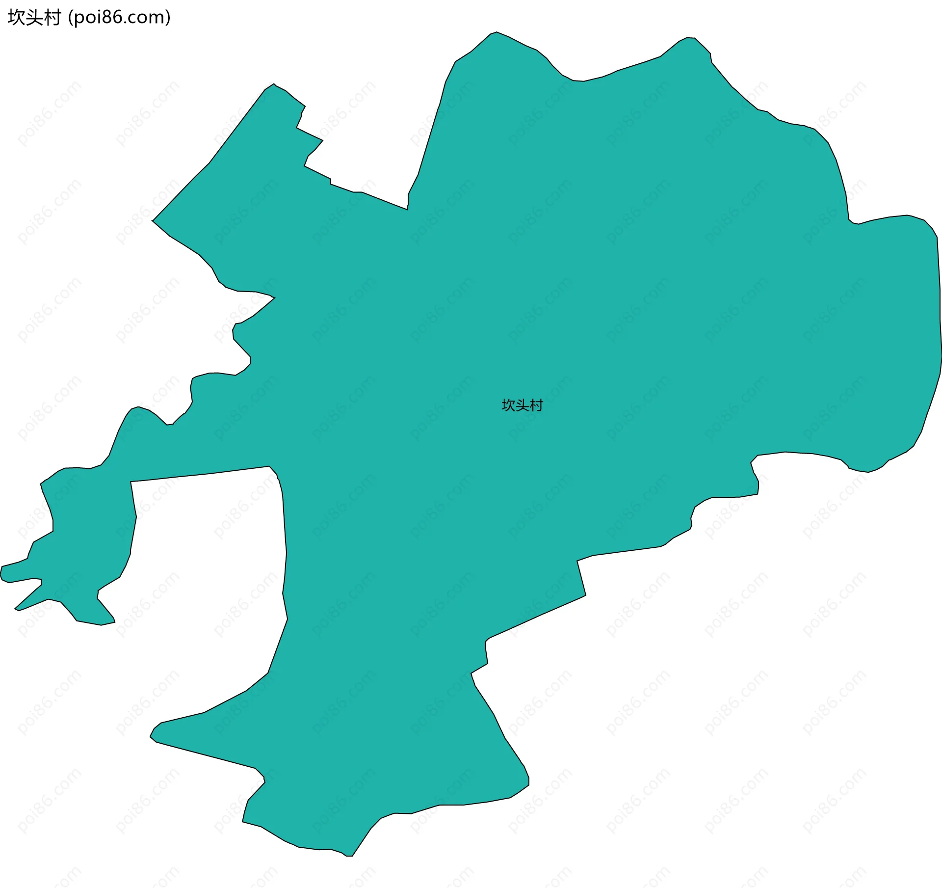 坎头村边界地图