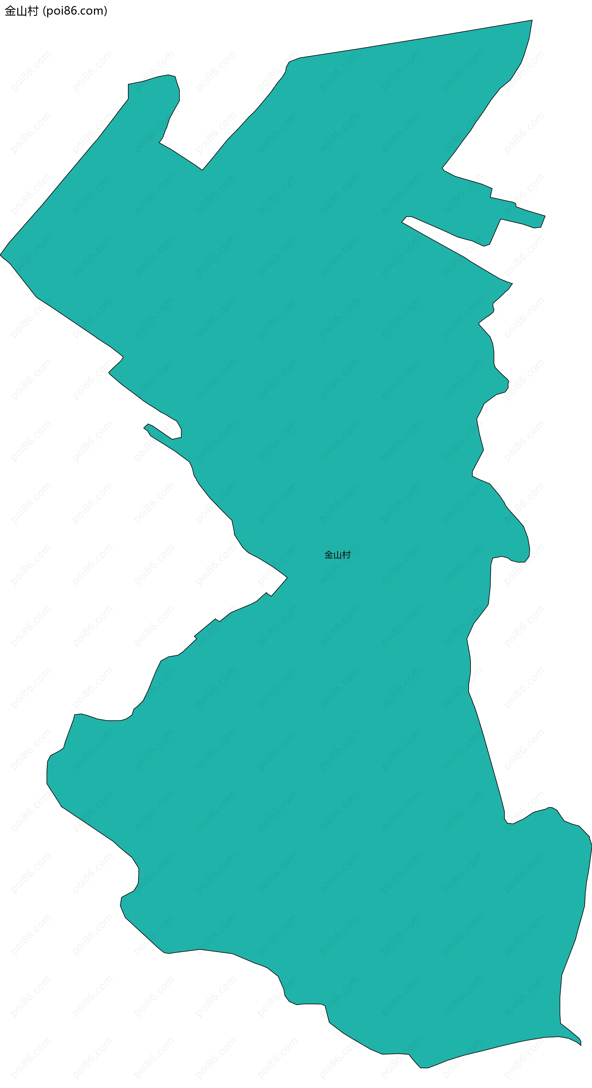 金山村边界地图