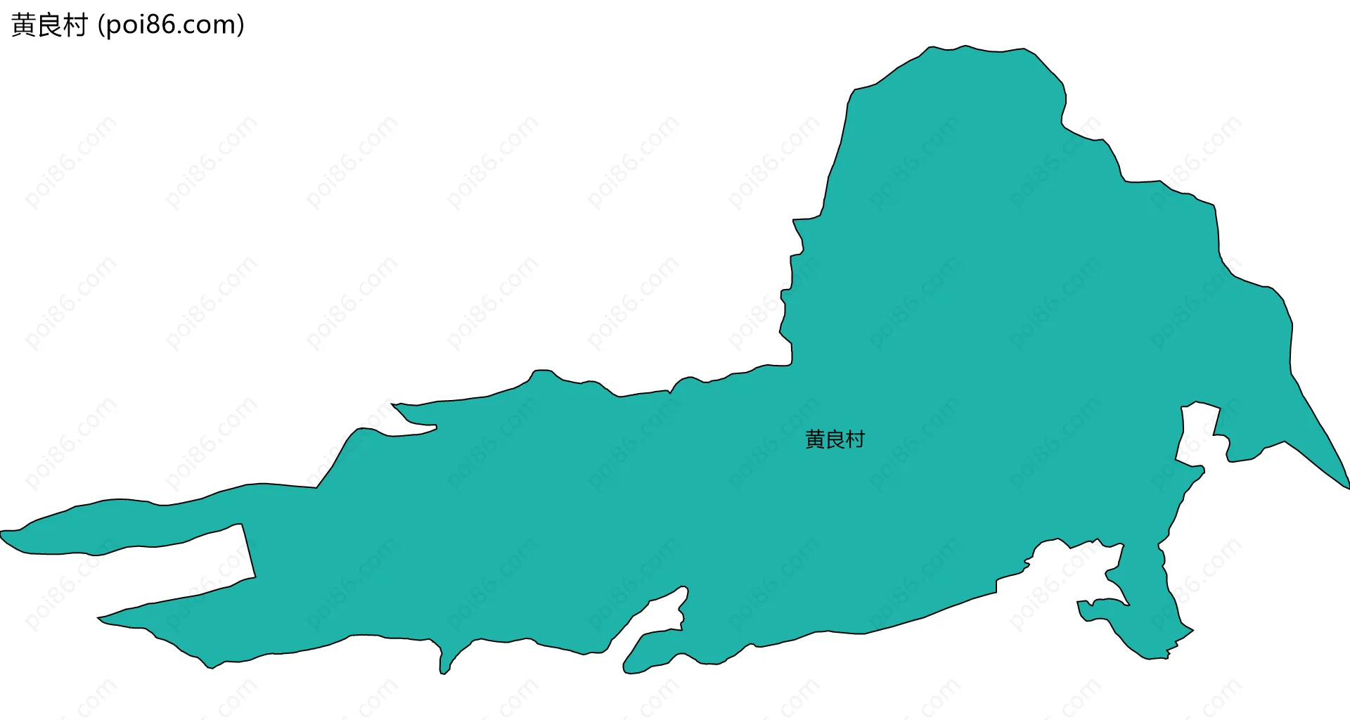 黄良村边界地图