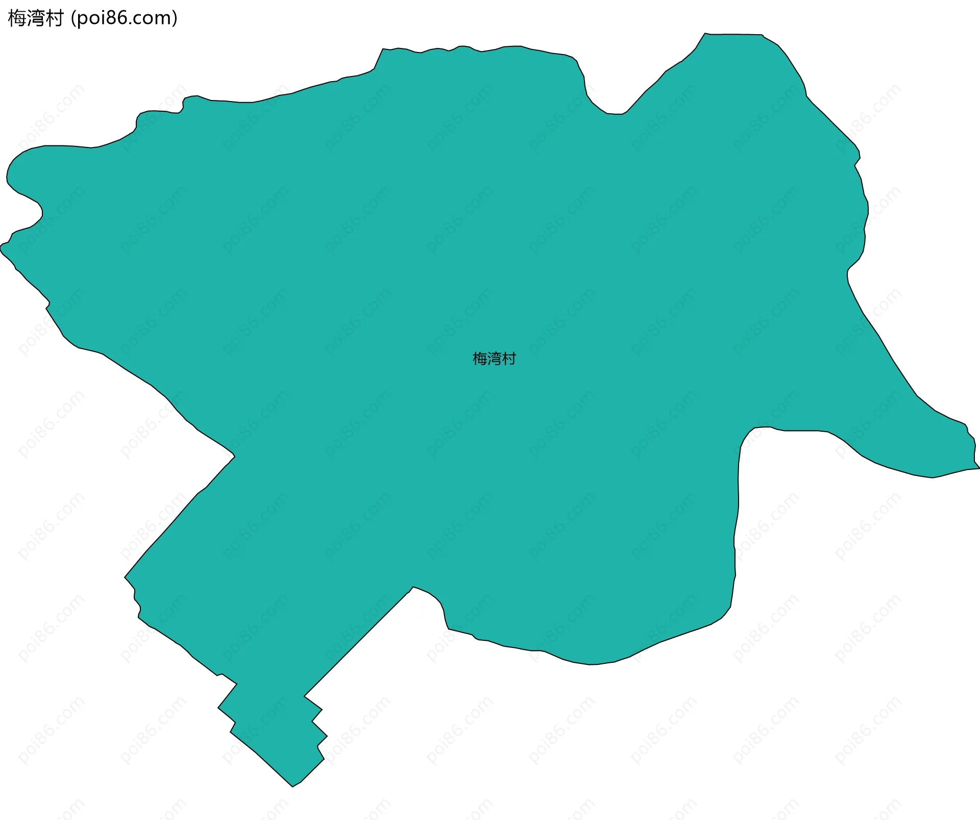 梅湾村边界地图