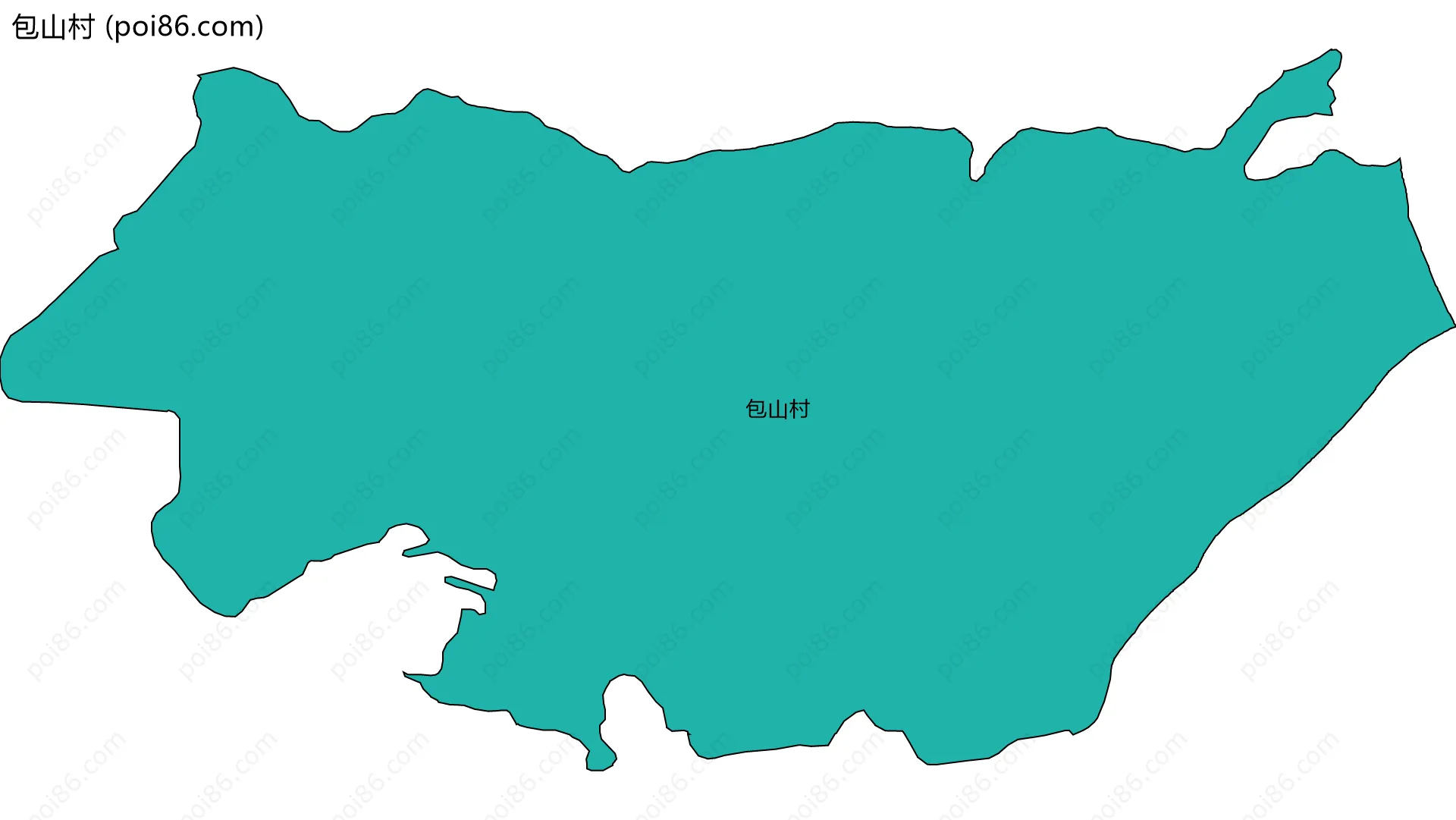 包山村边界地图