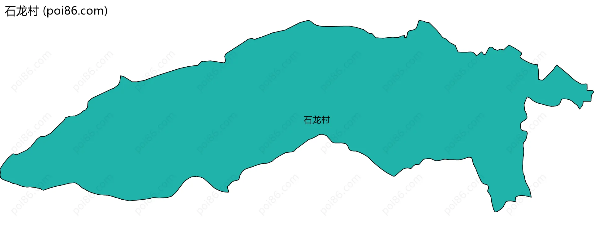 石龙村边界地图