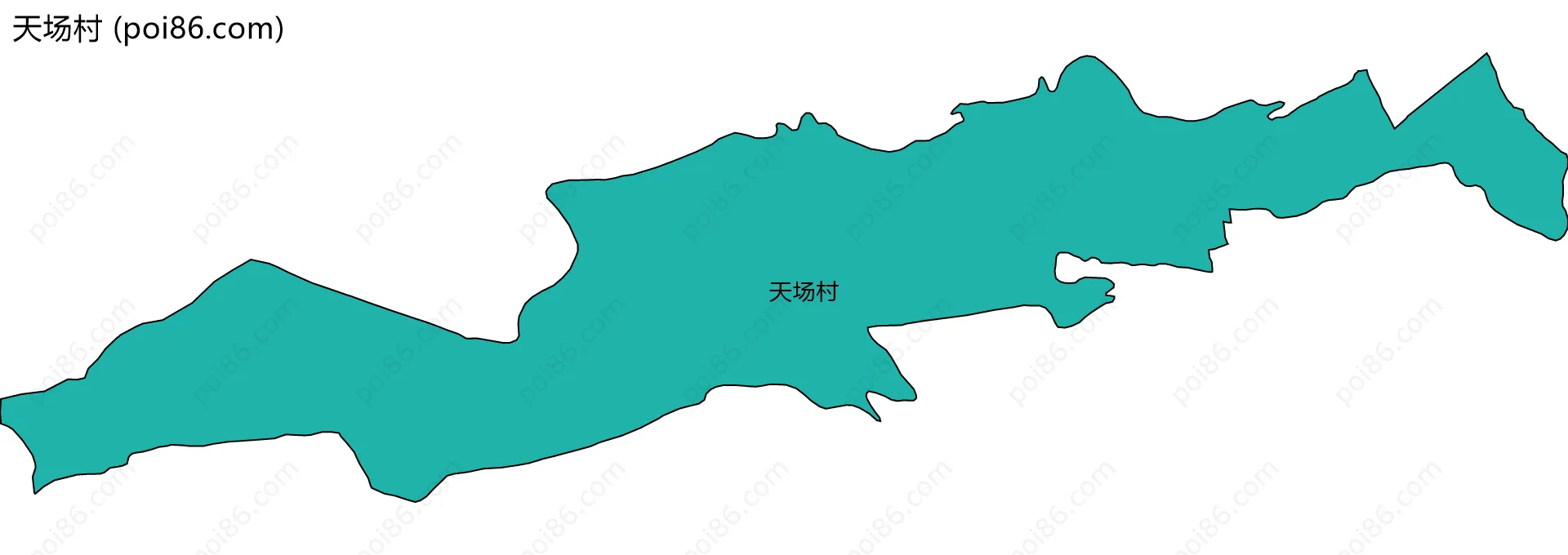 天场村边界地图