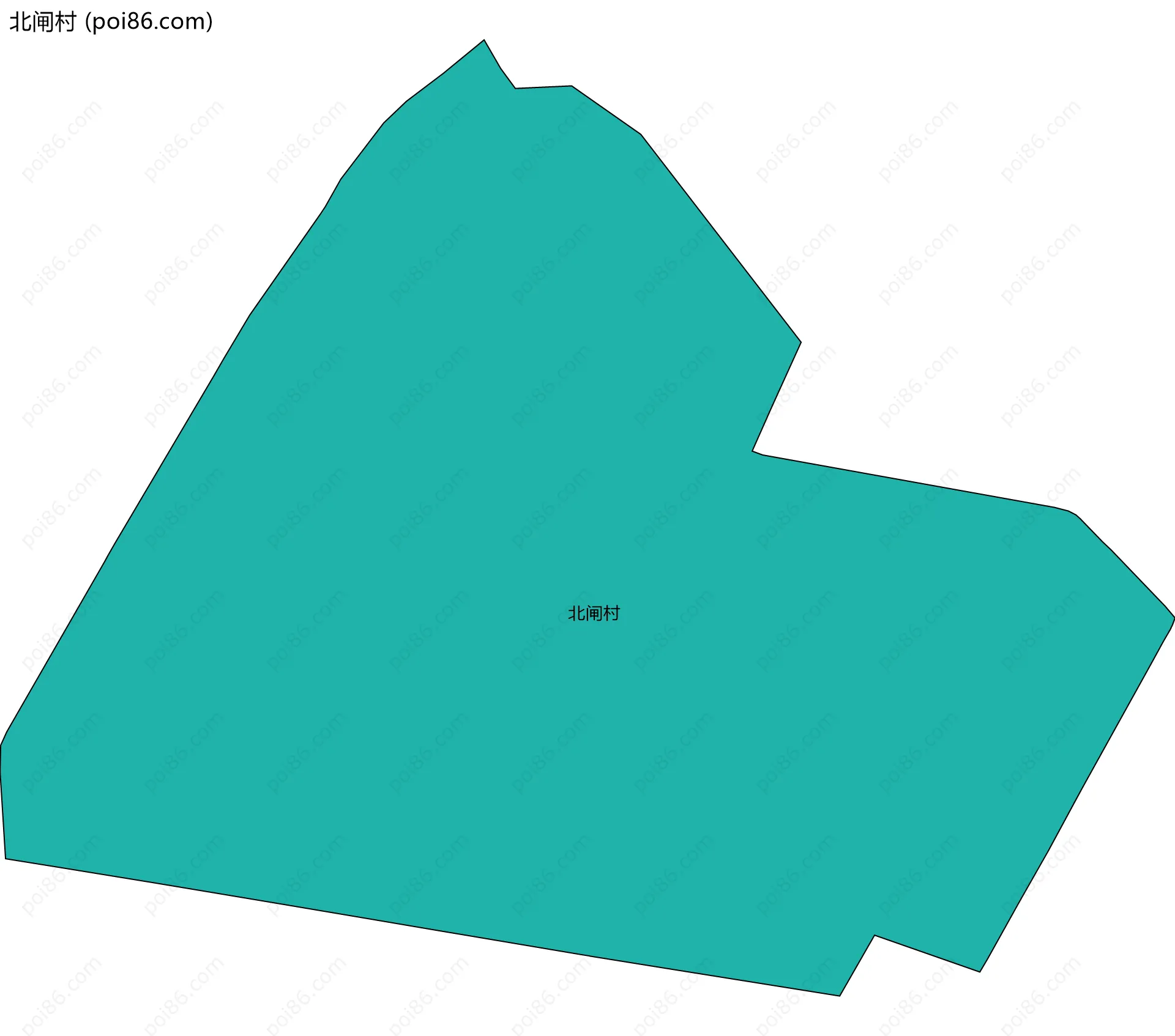 北闸村边界地图