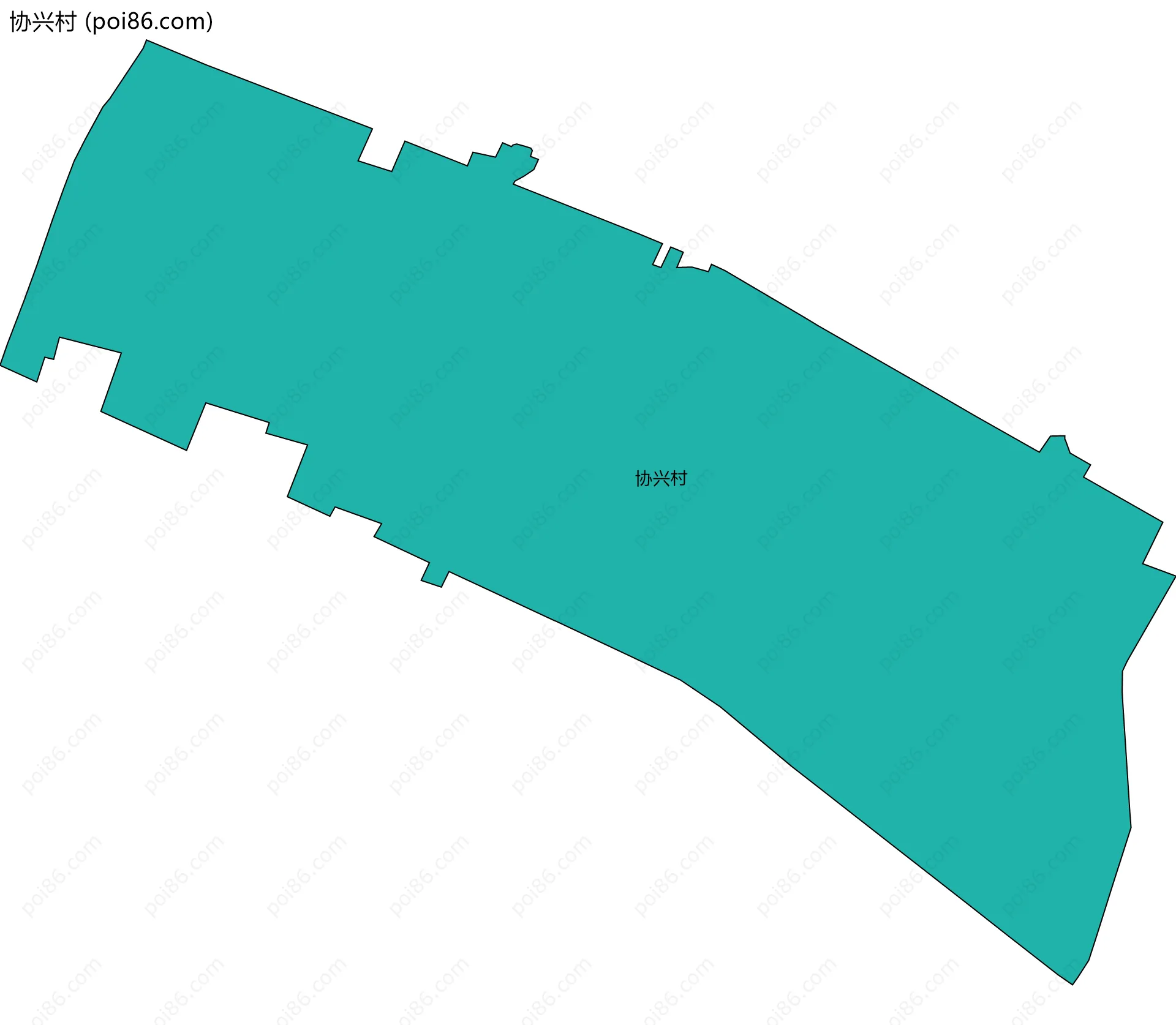 协兴村边界地图