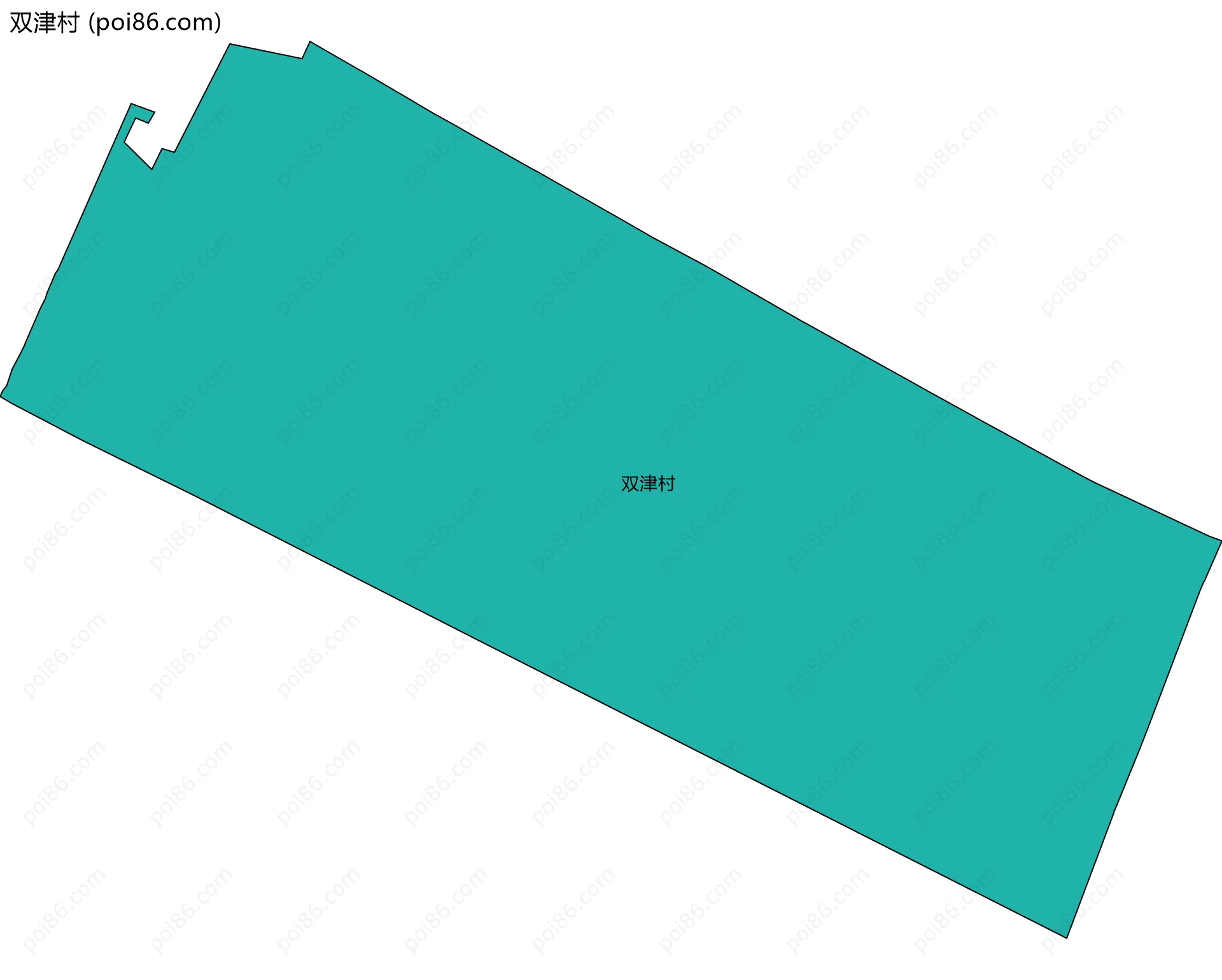 双津村边界地图