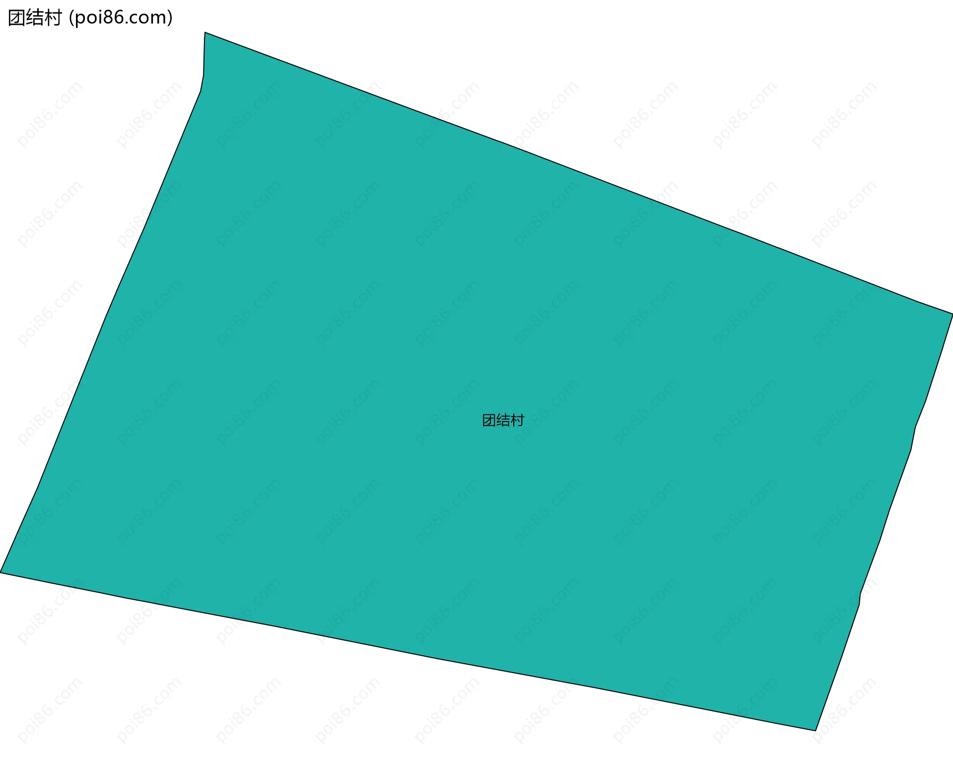 团结村边界地图