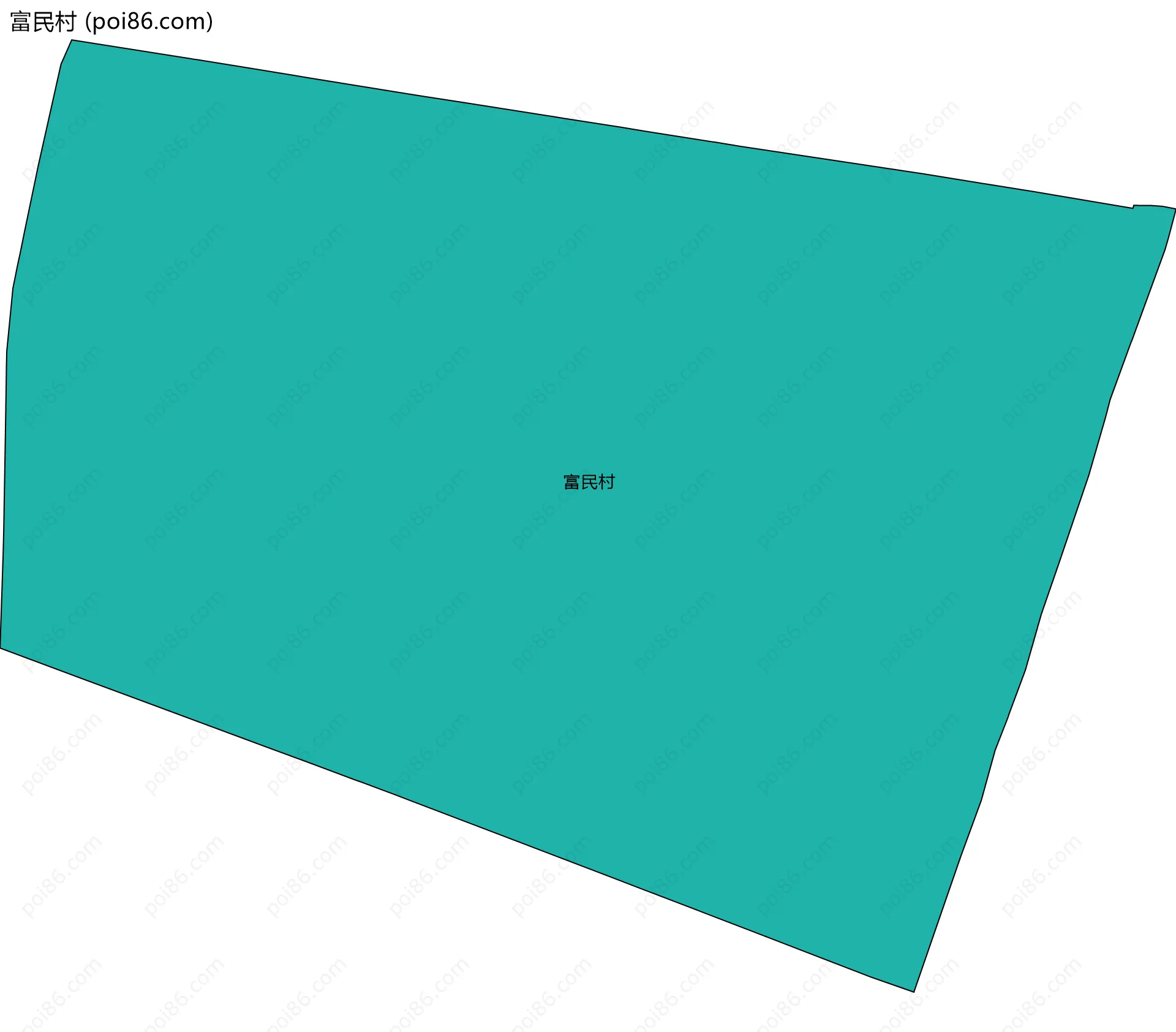 富民村边界地图