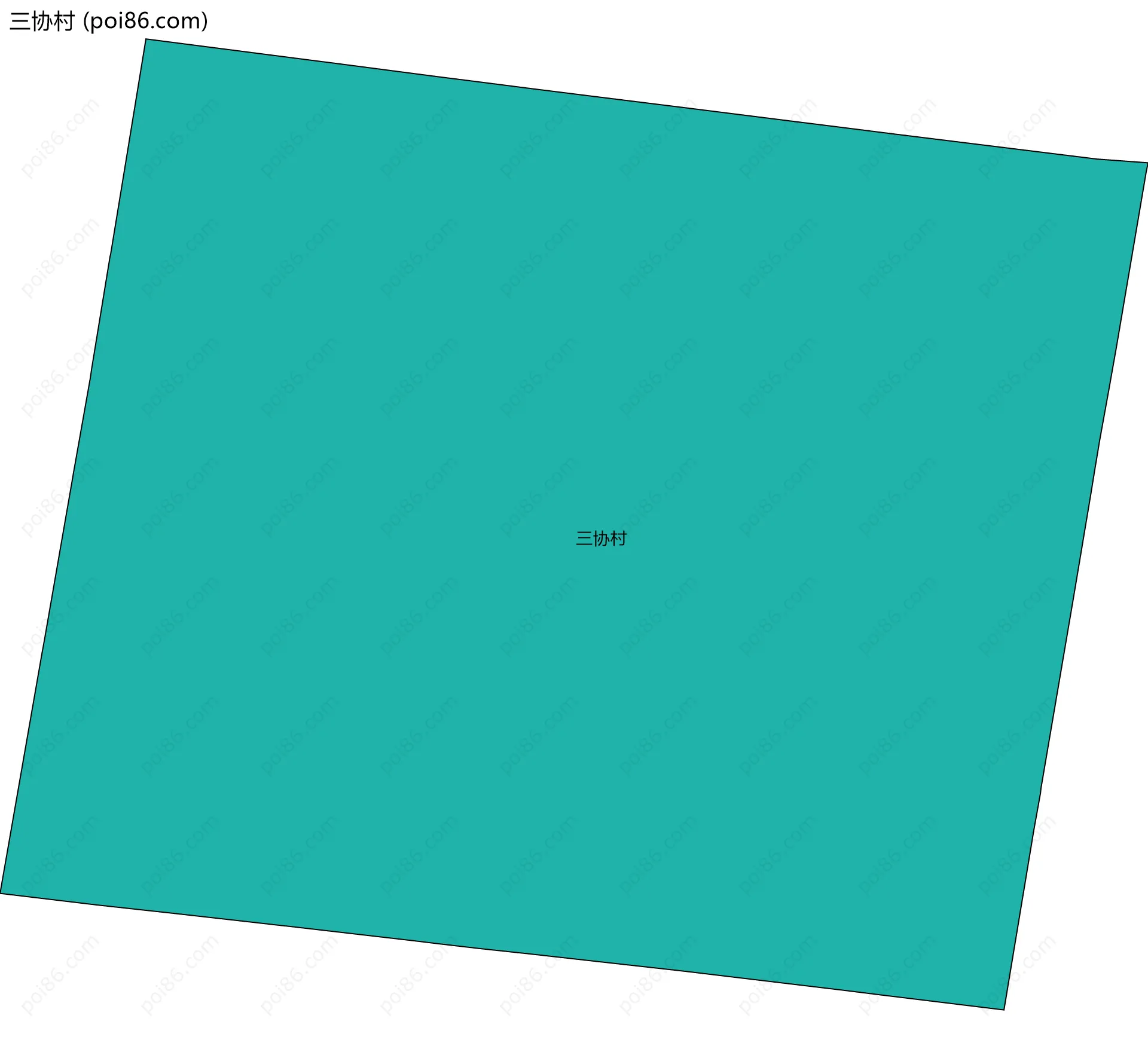 三协村边界地图