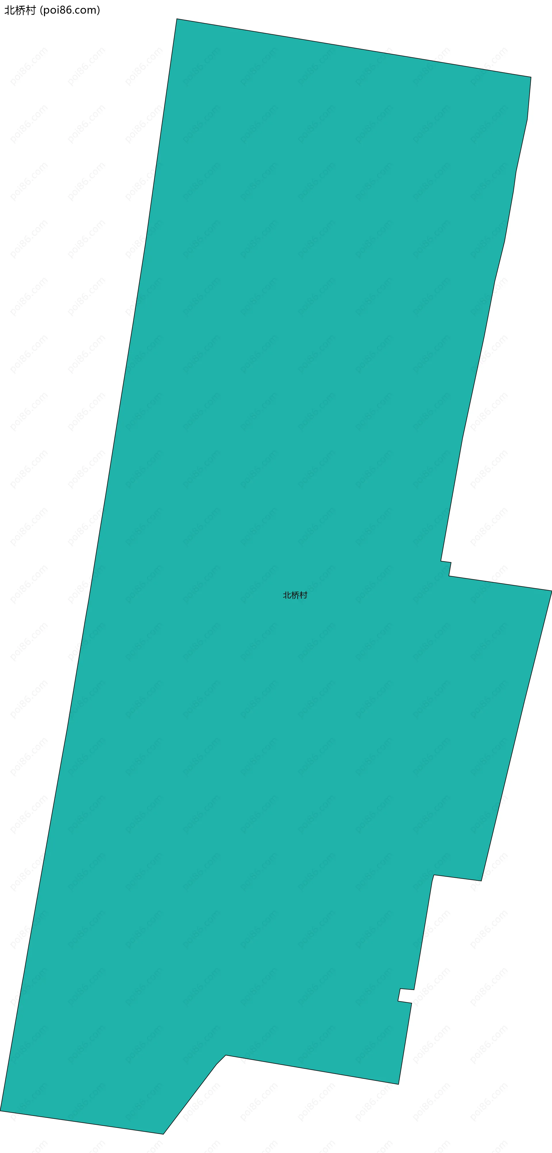 北桥村边界地图