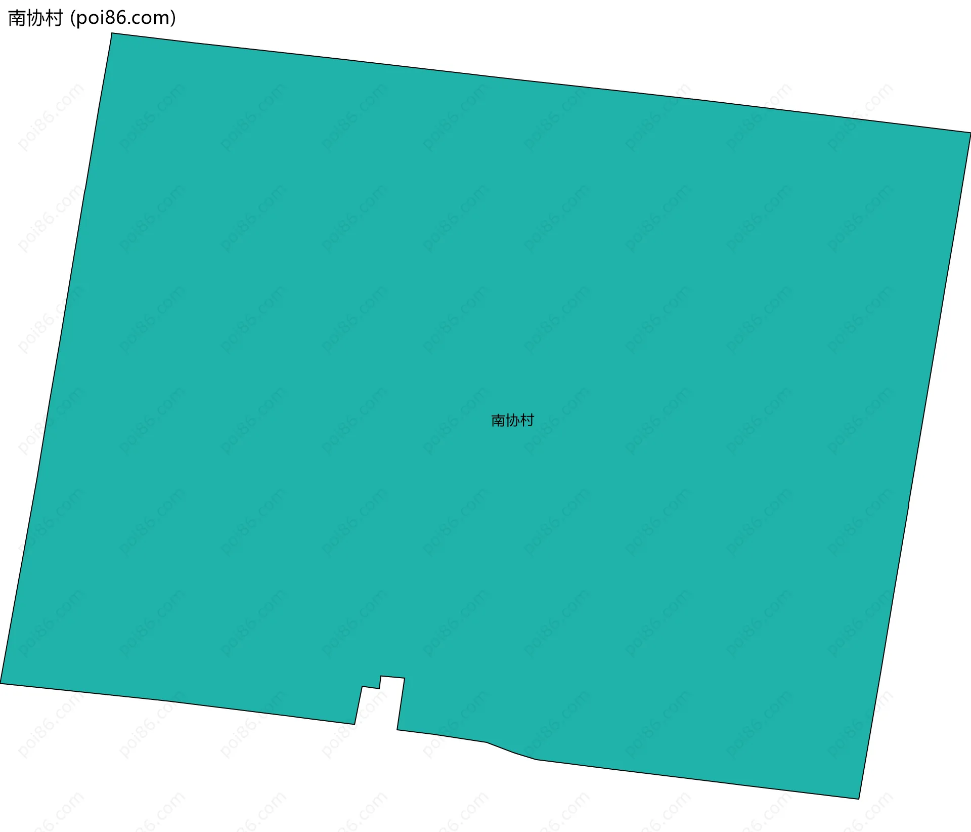 南协村边界地图