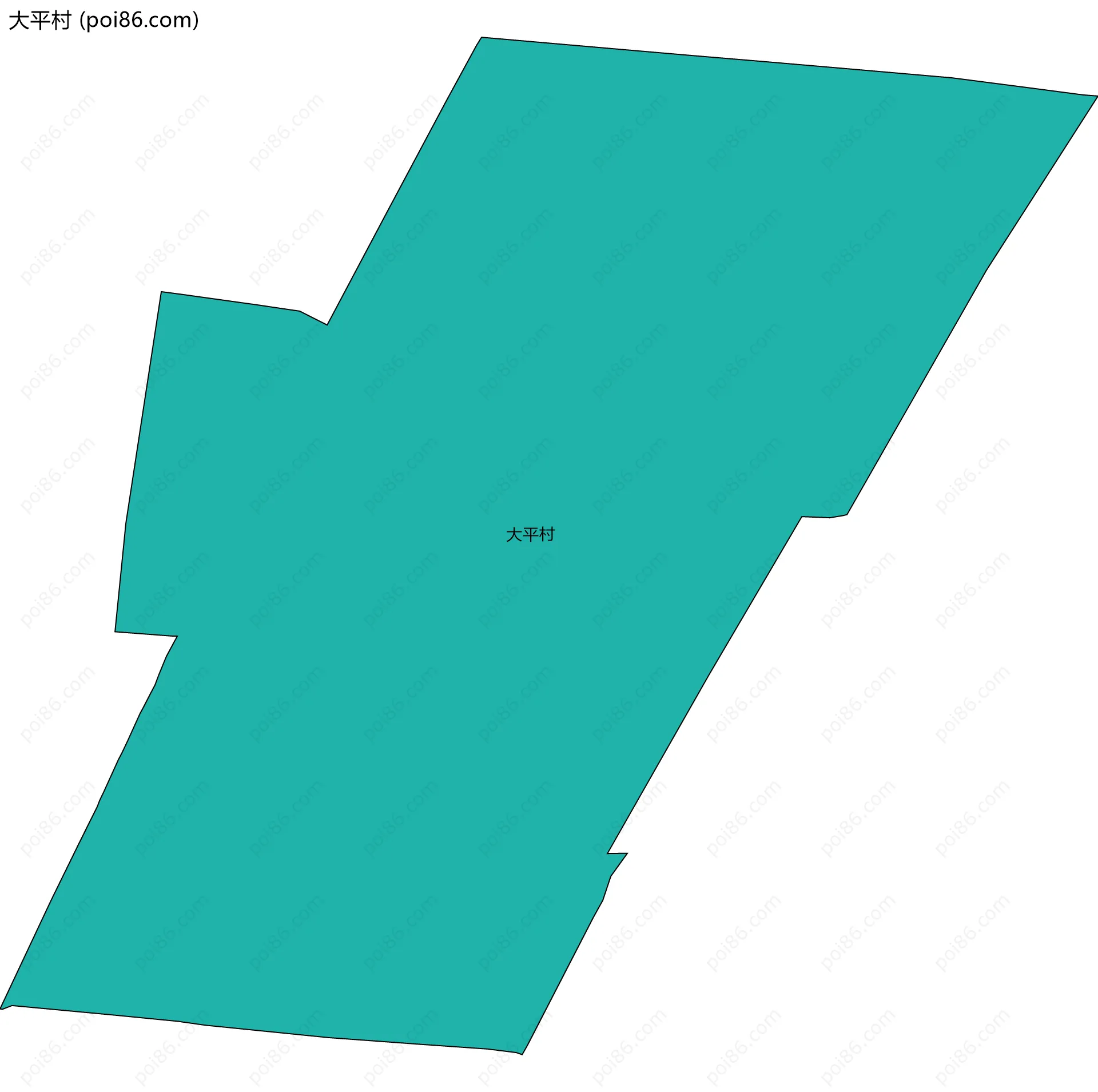 大平村边界地图