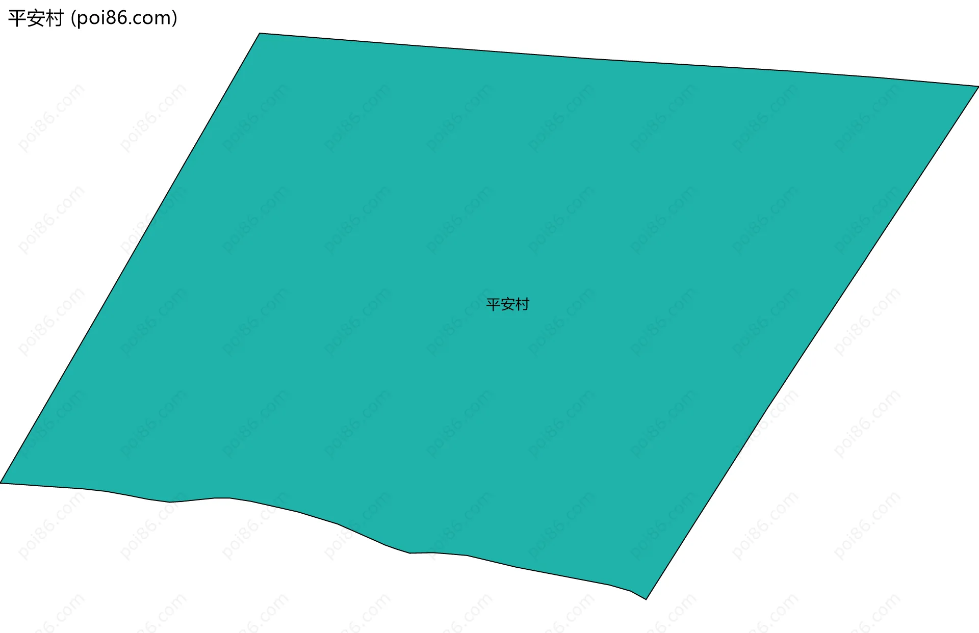 平安村边界地图