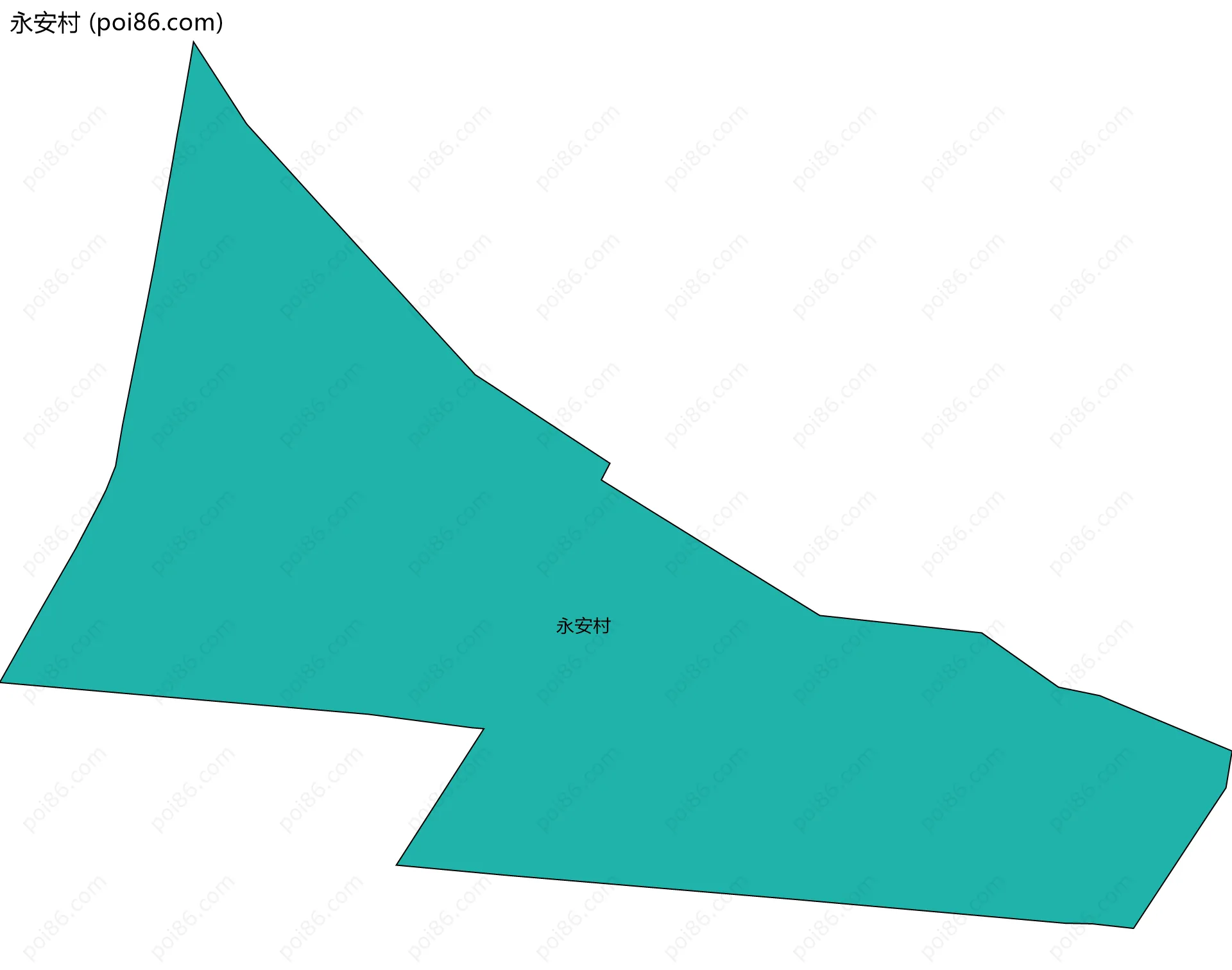 永安村边界地图