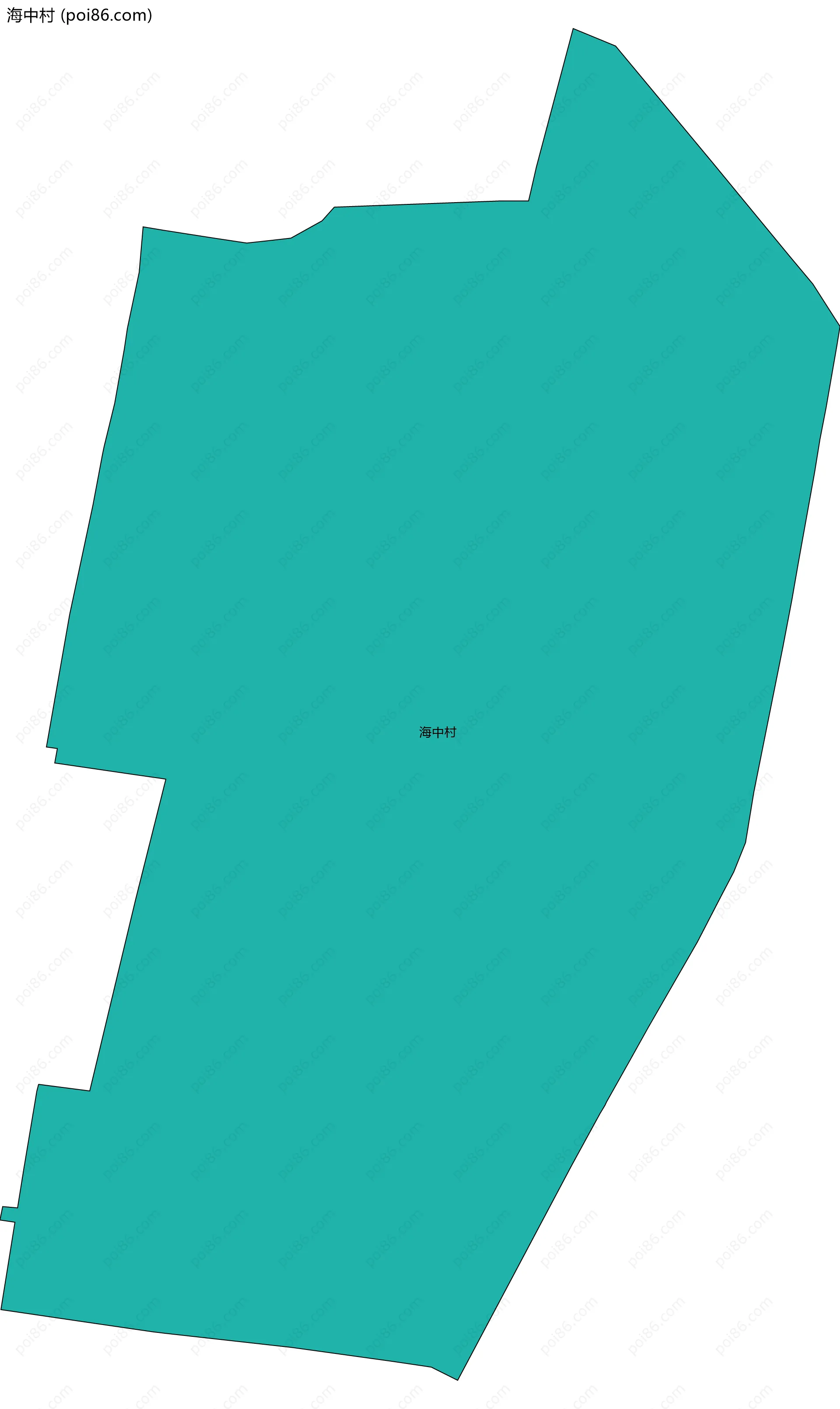 海中村边界地图