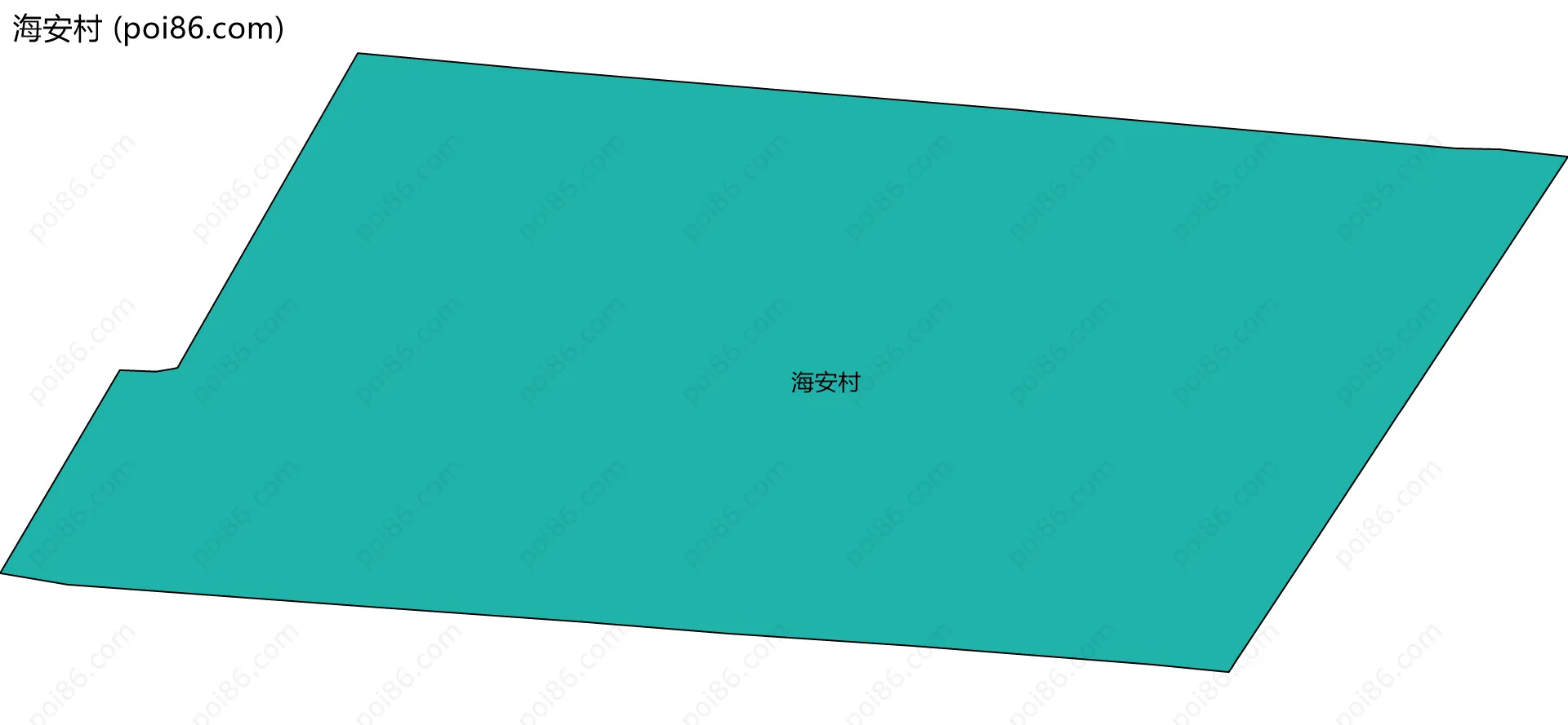 海安村边界地图