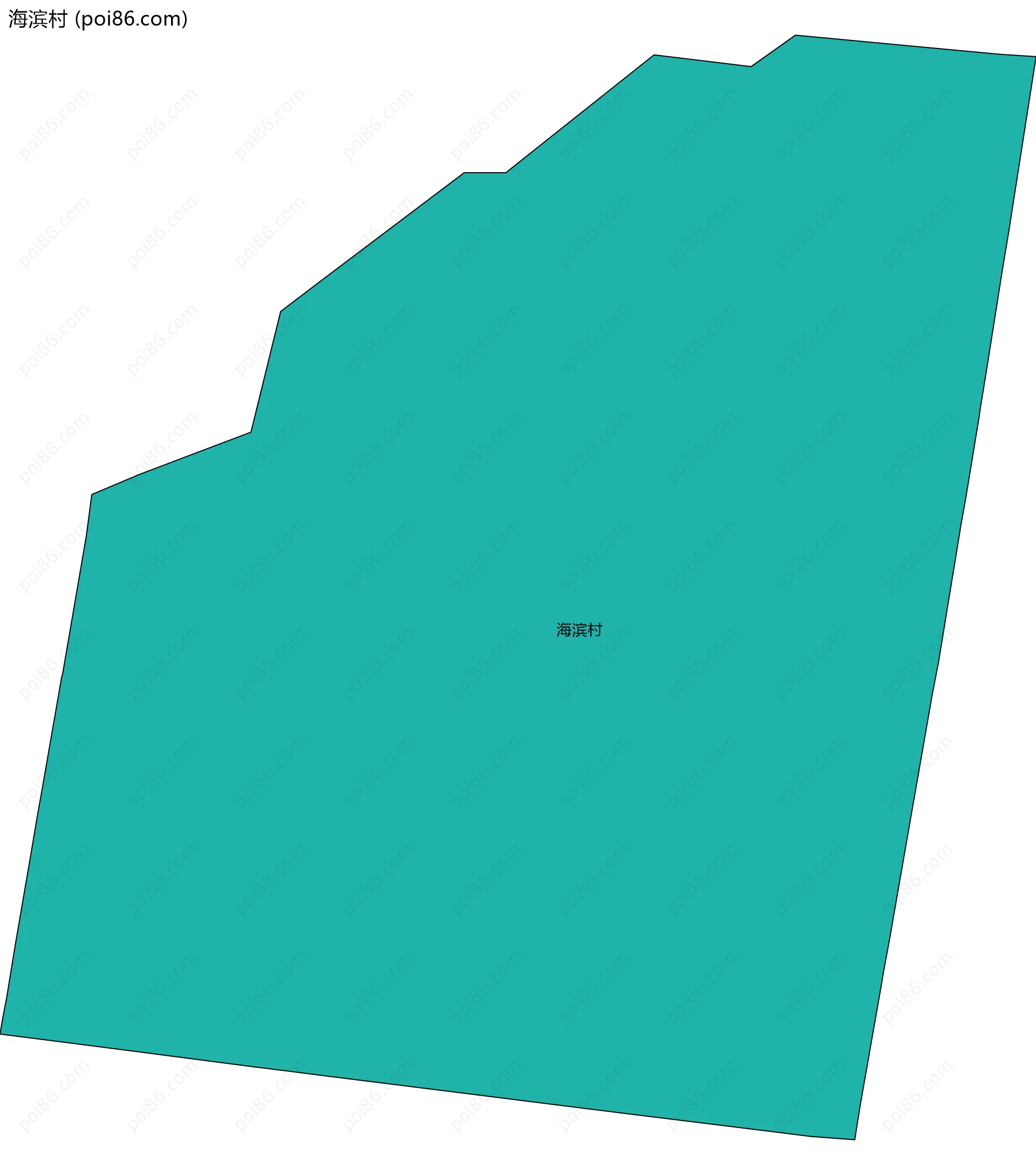 海滨村边界地图