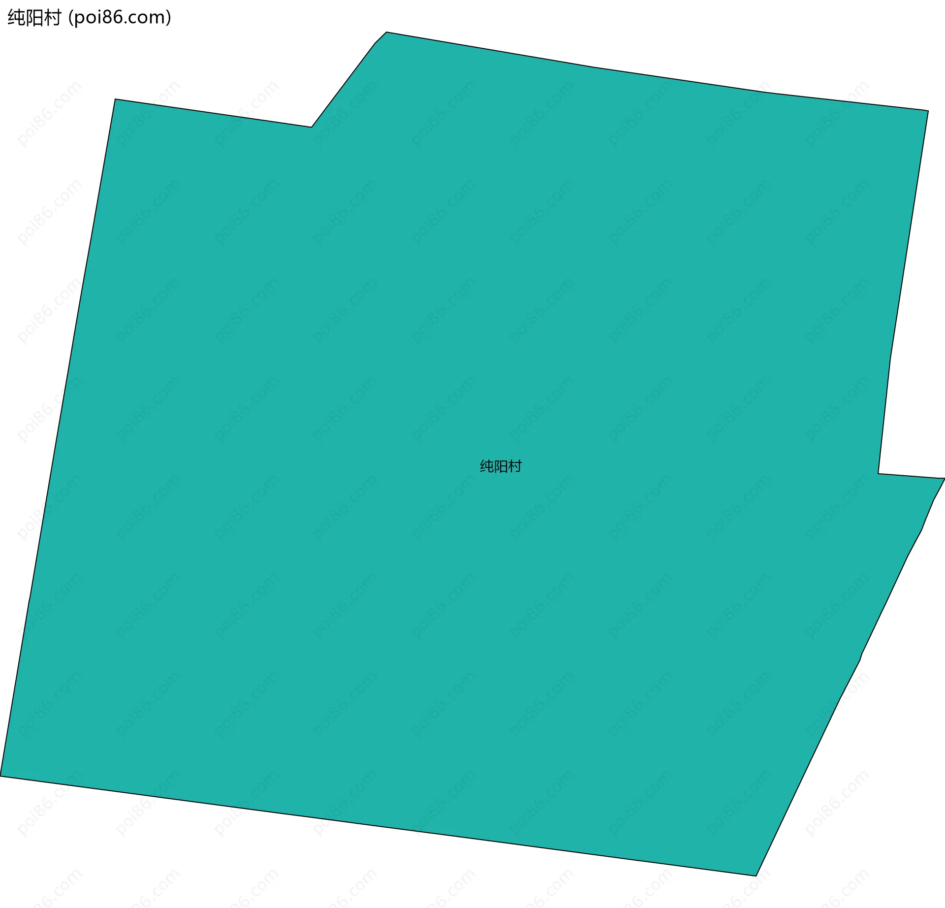 纯阳村边界地图