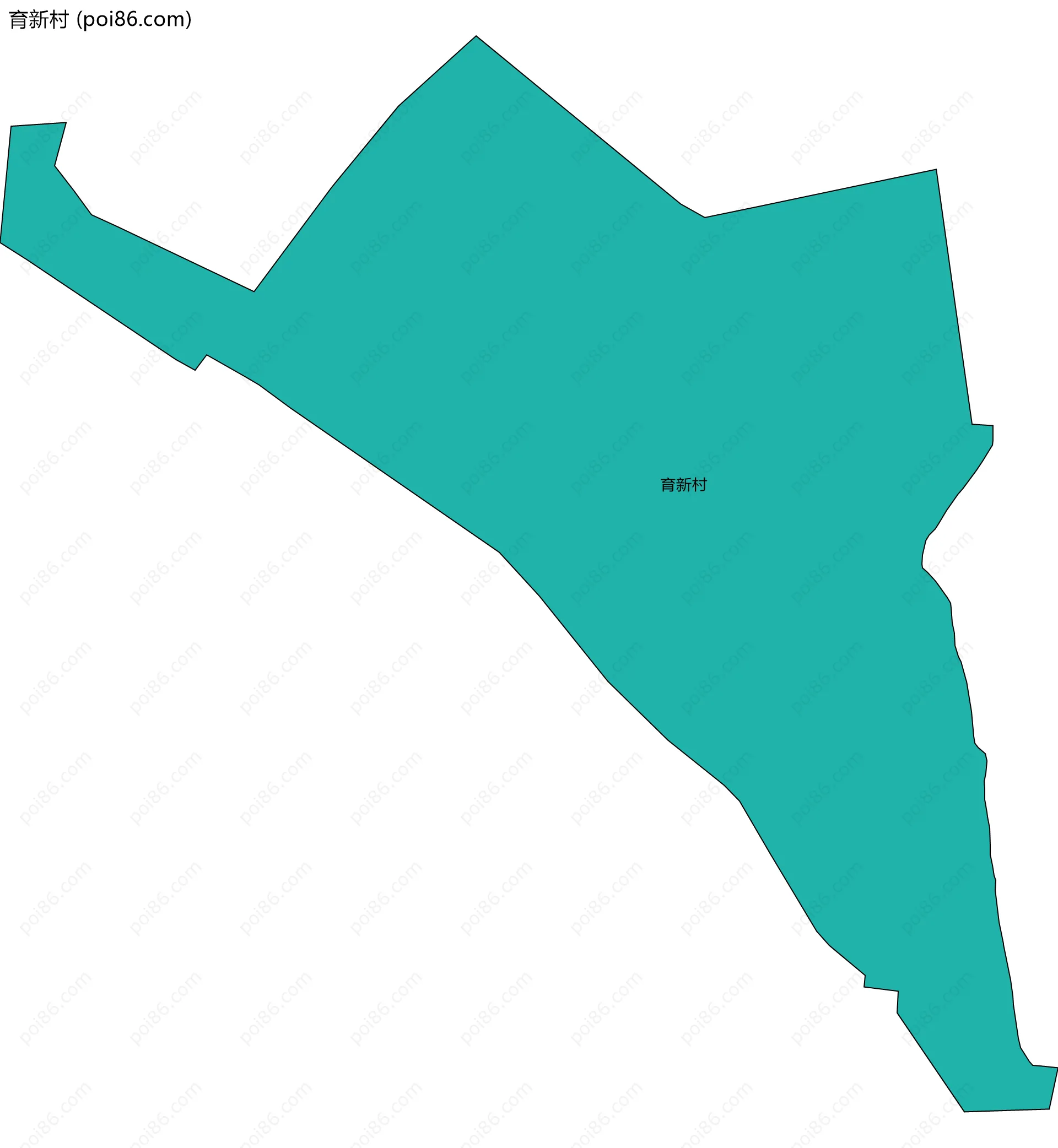 育新村边界地图