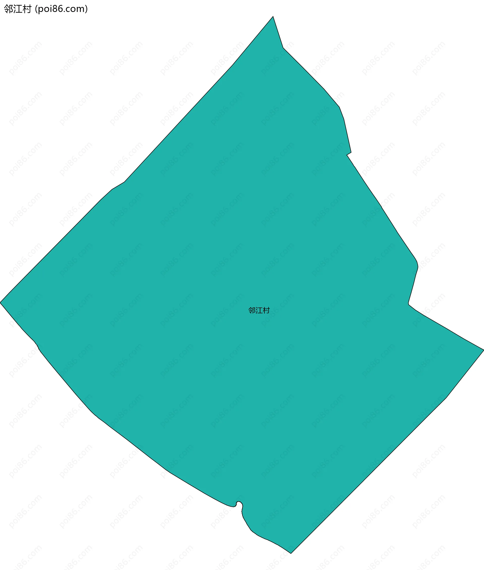 邻江村边界地图