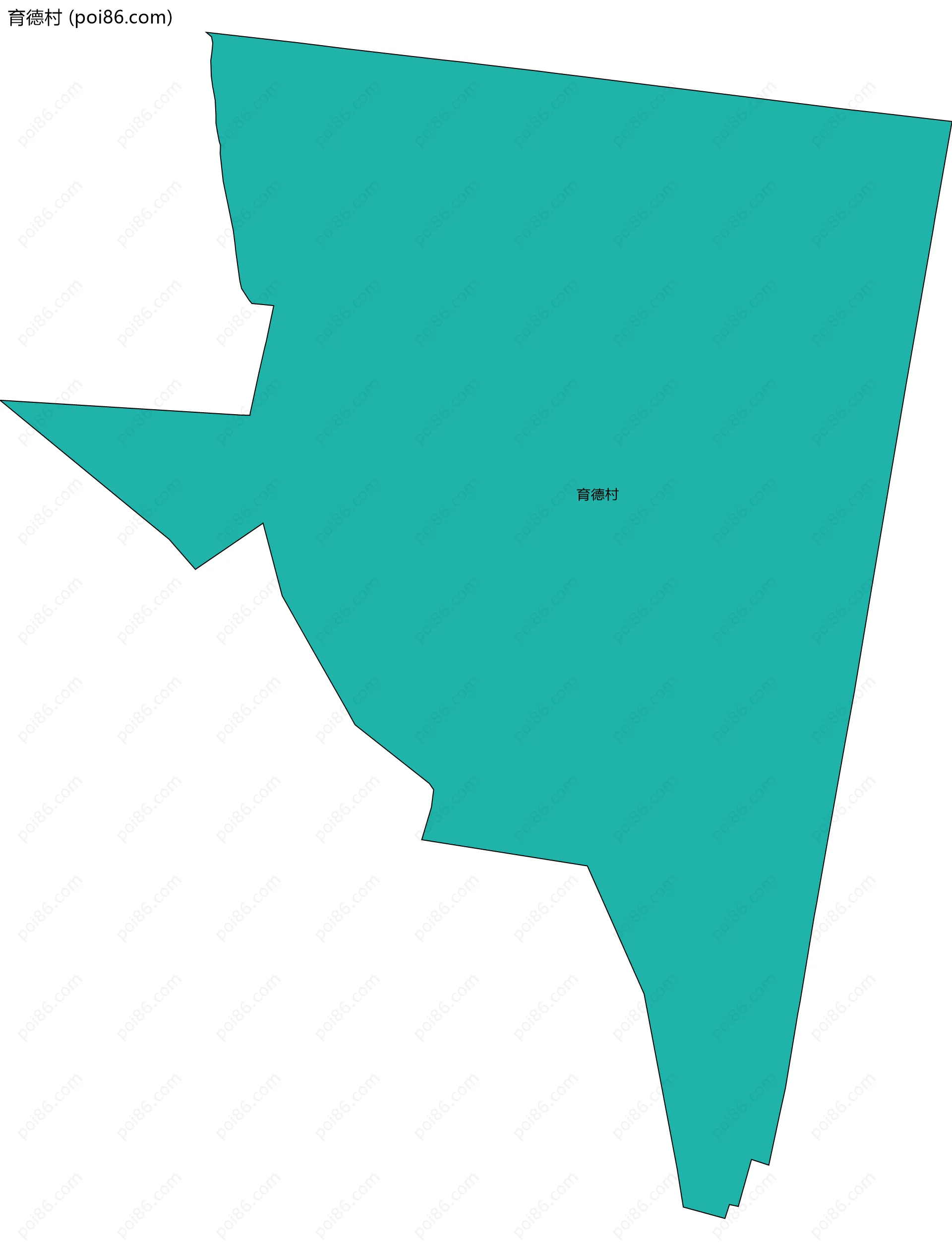 育德村边界地图