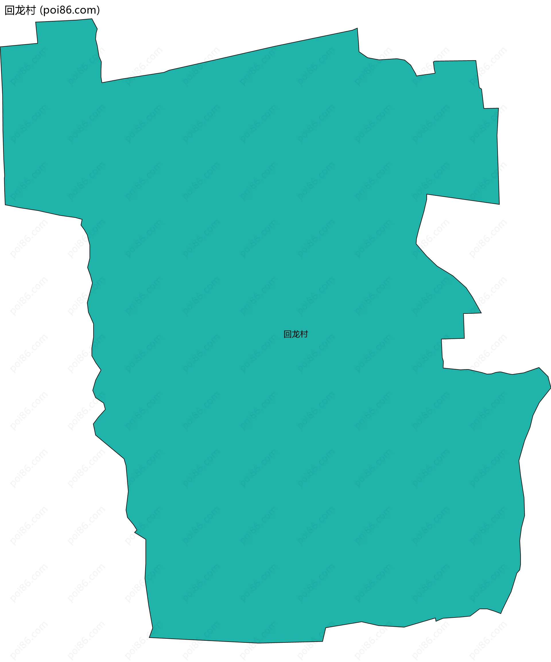 回龙村边界地图