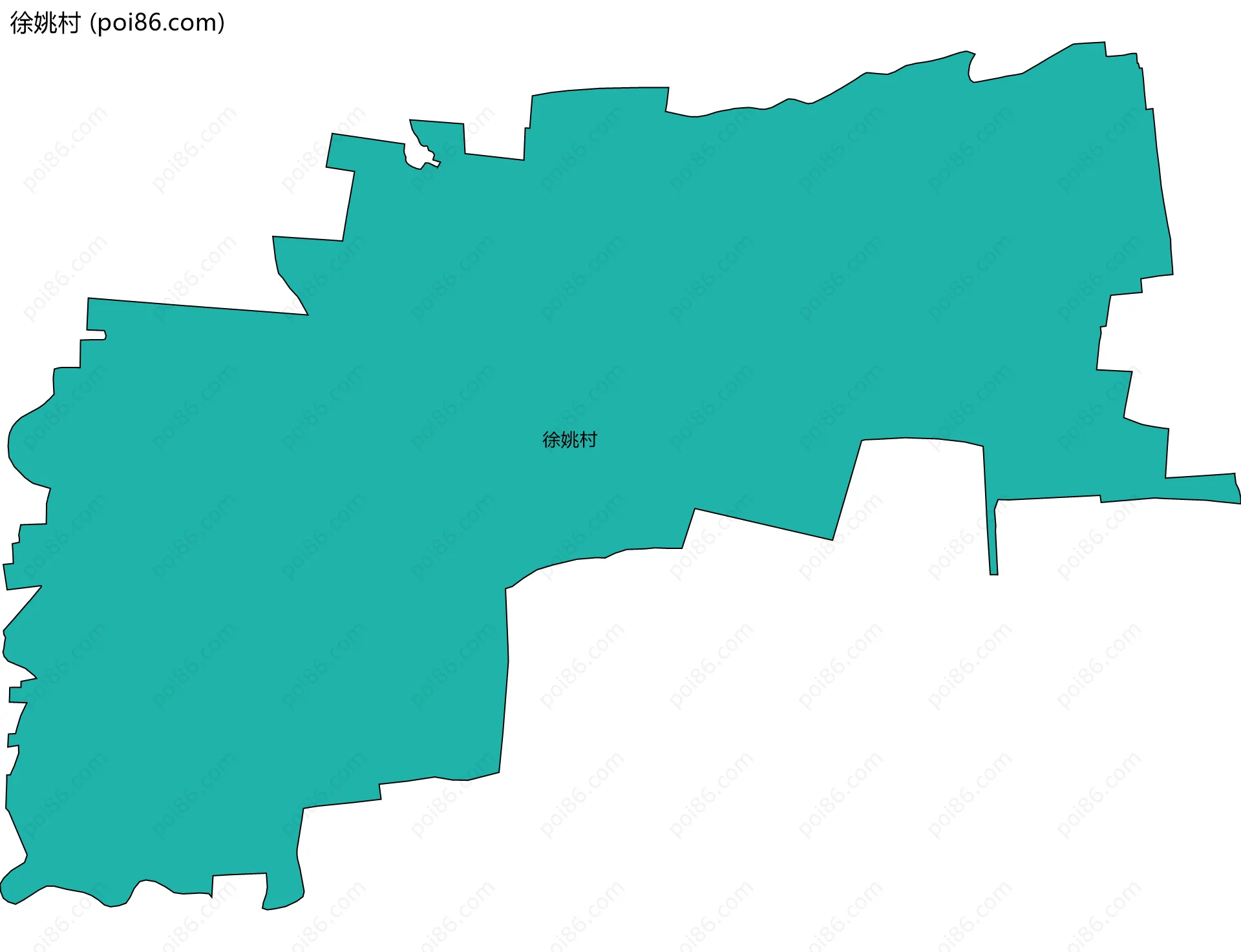 徐姚村边界地图