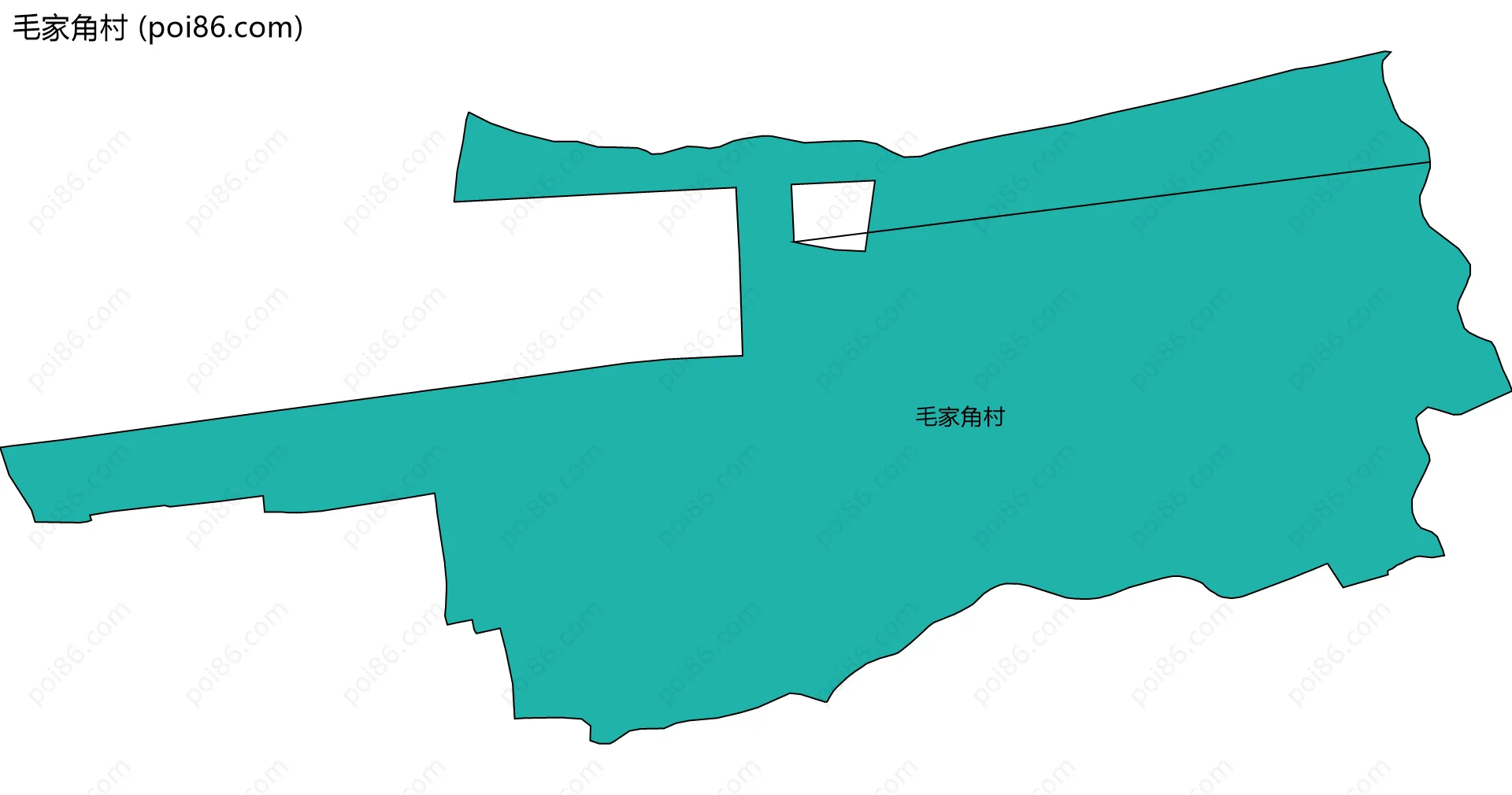 毛家角村边界地图