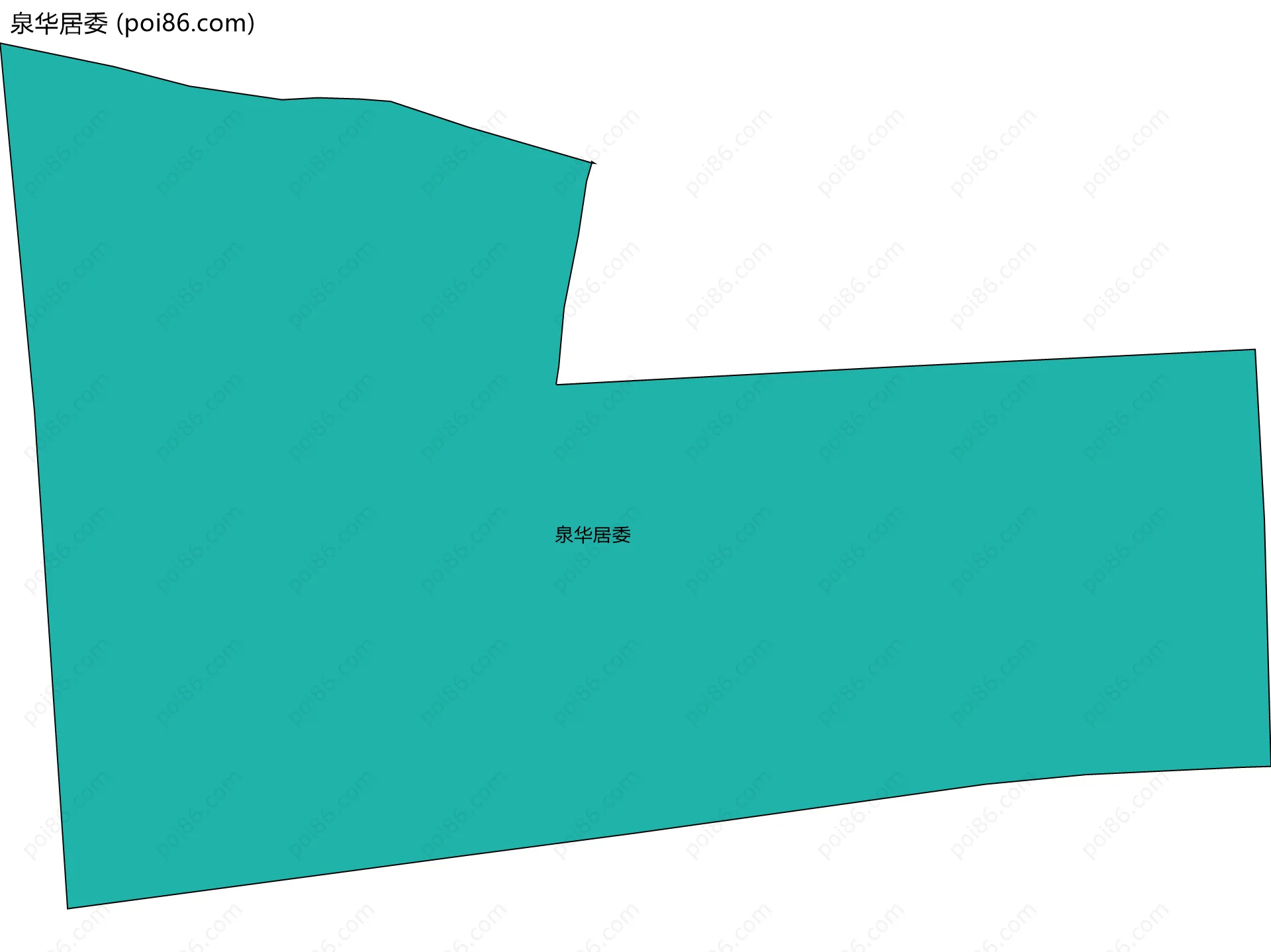 泉华居委边界地图