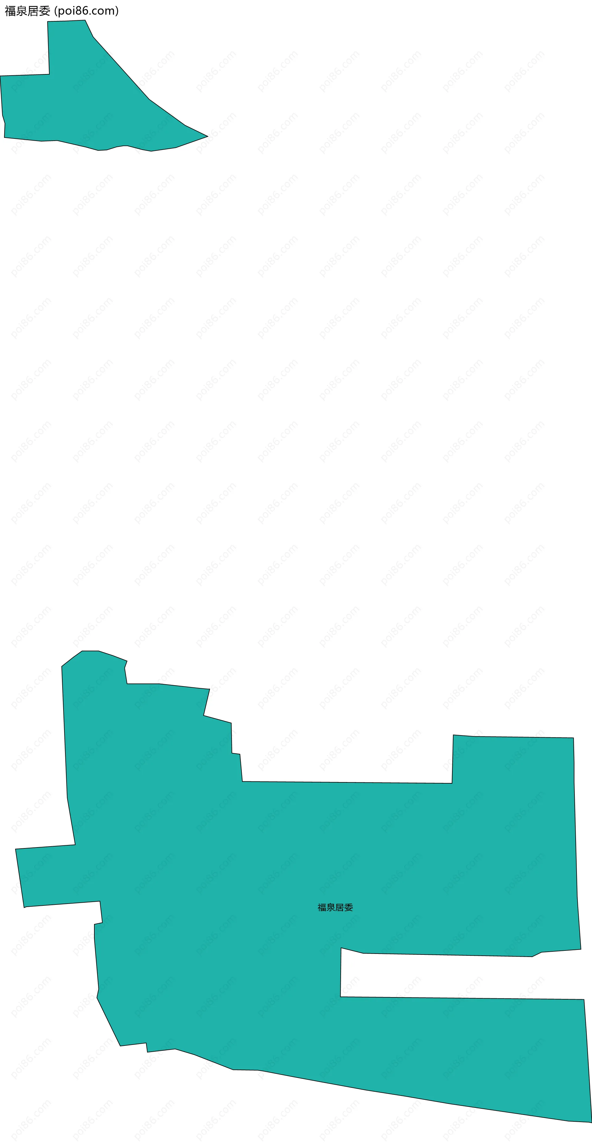 福泉居委边界地图