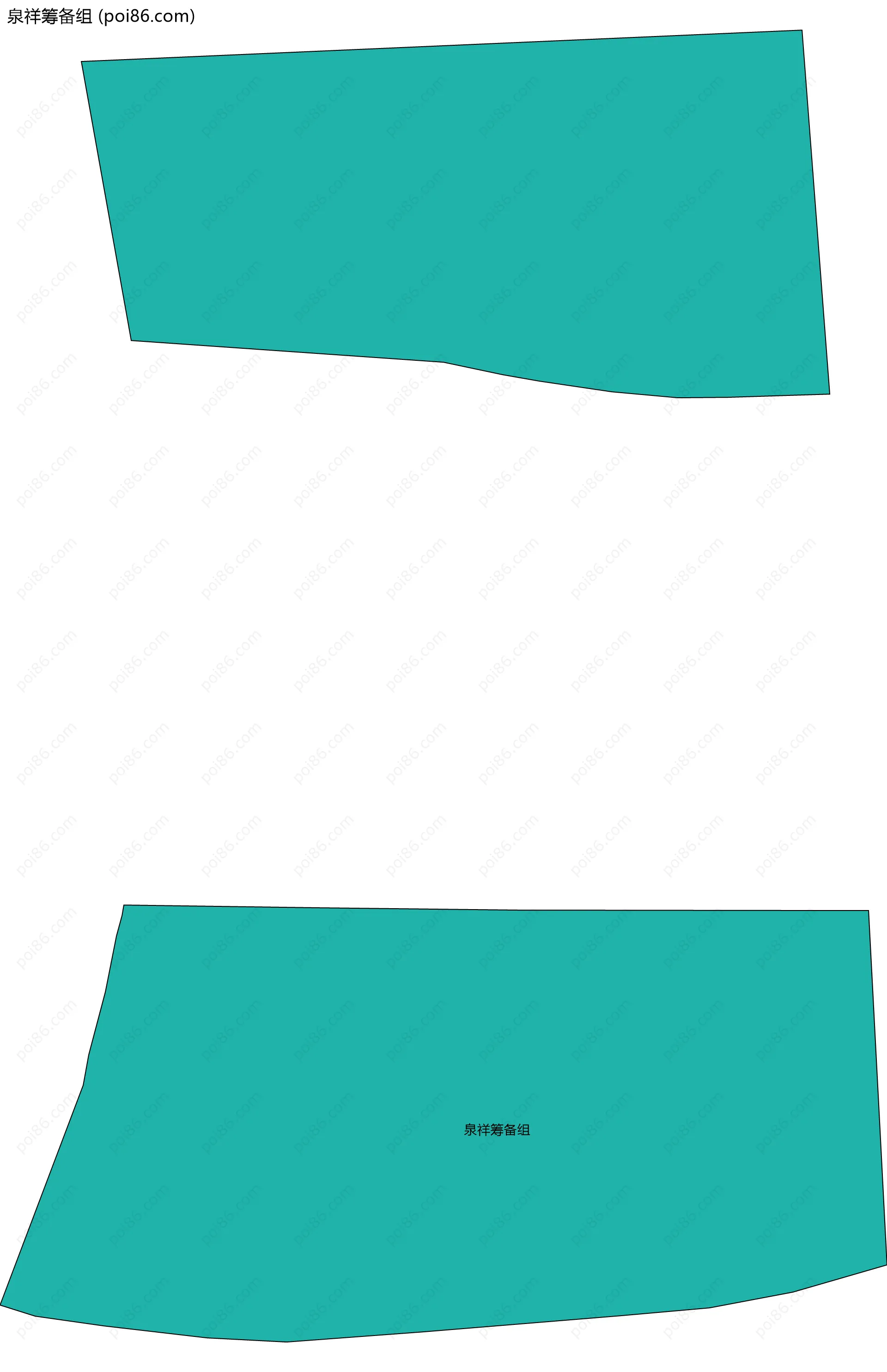 泉祥筹备组边界地图