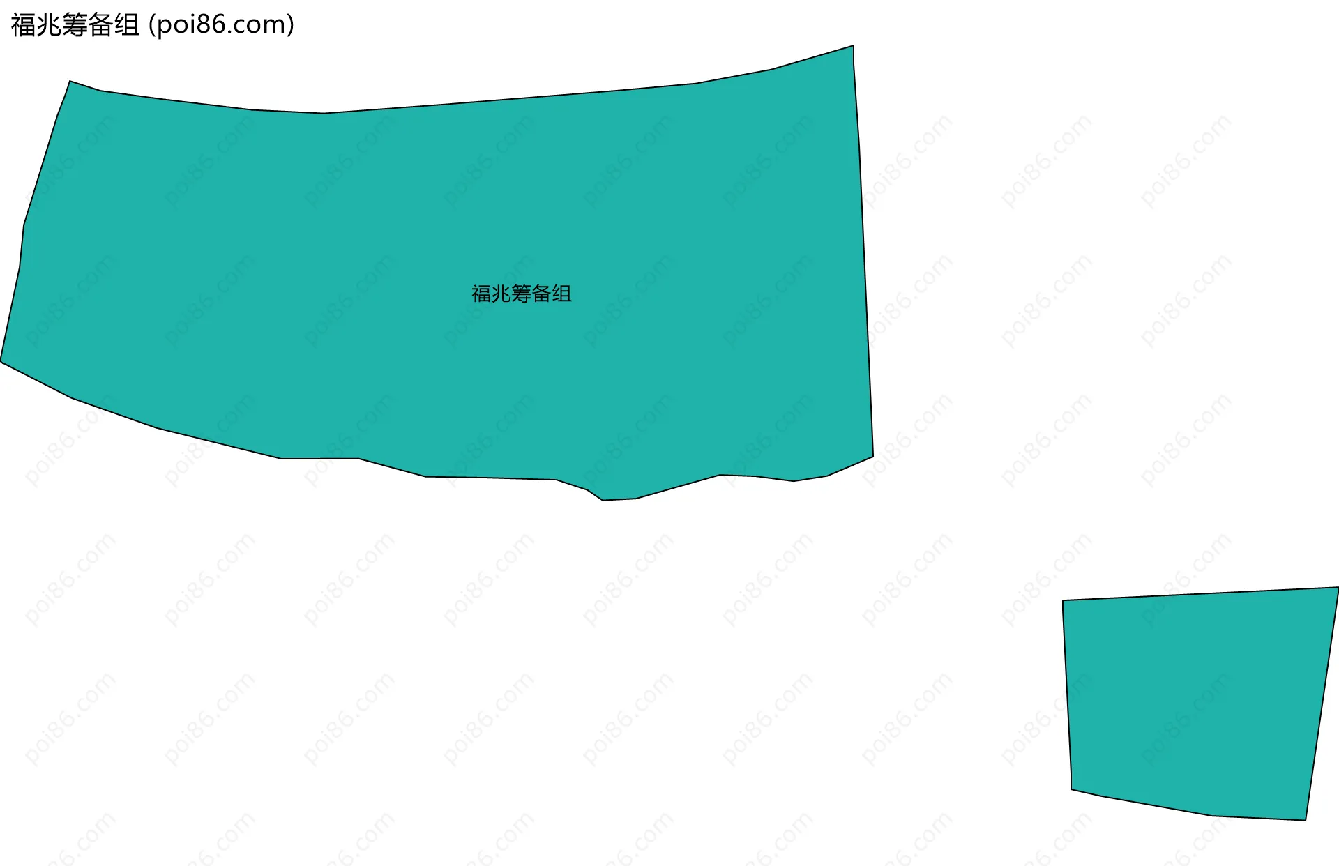 福兆筹备组边界地图