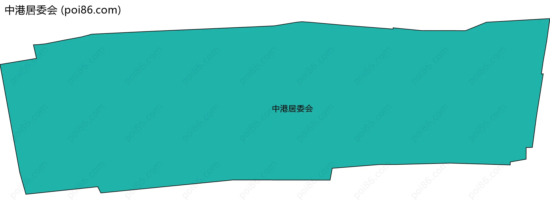 中港居委会边界地图