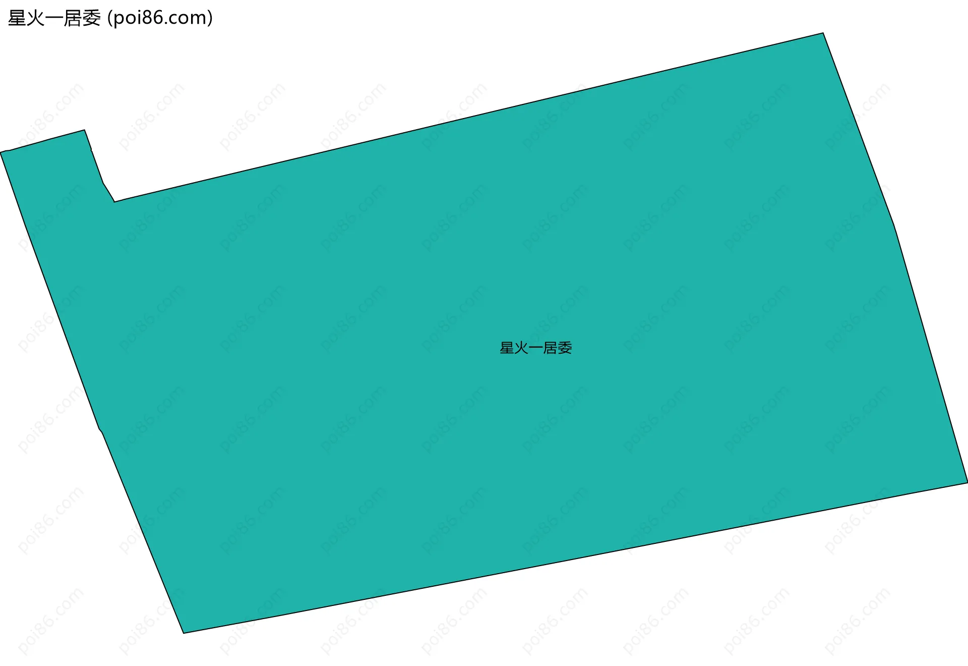 星火一居委边界地图