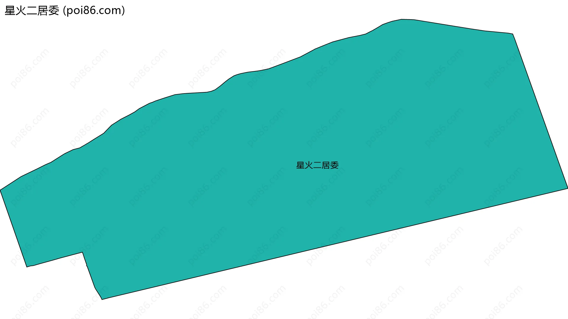 星火二居委边界地图
