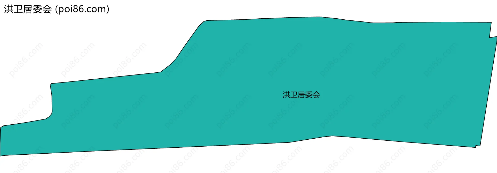 洪卫居委会边界地图