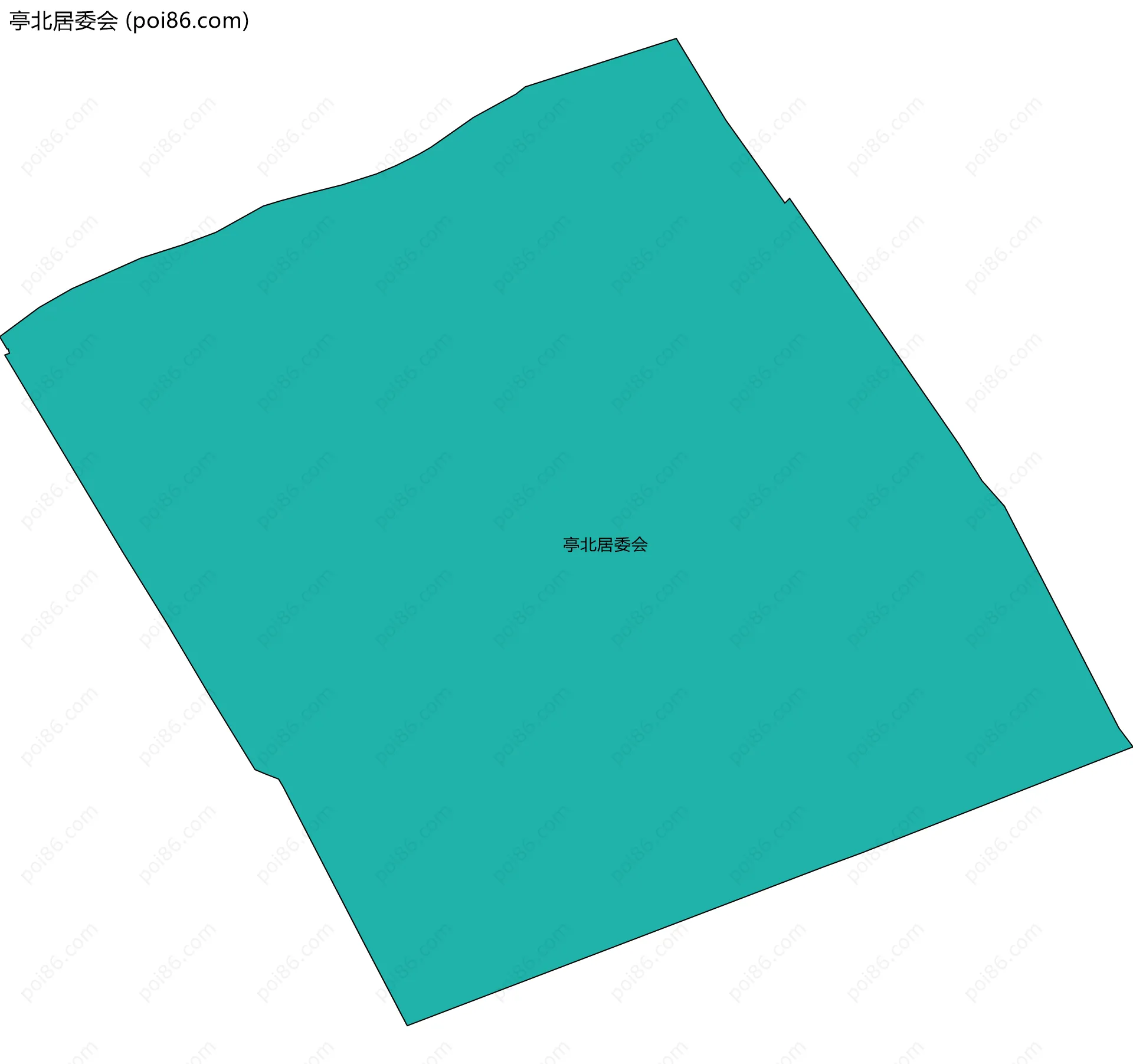 亭北居委会边界地图