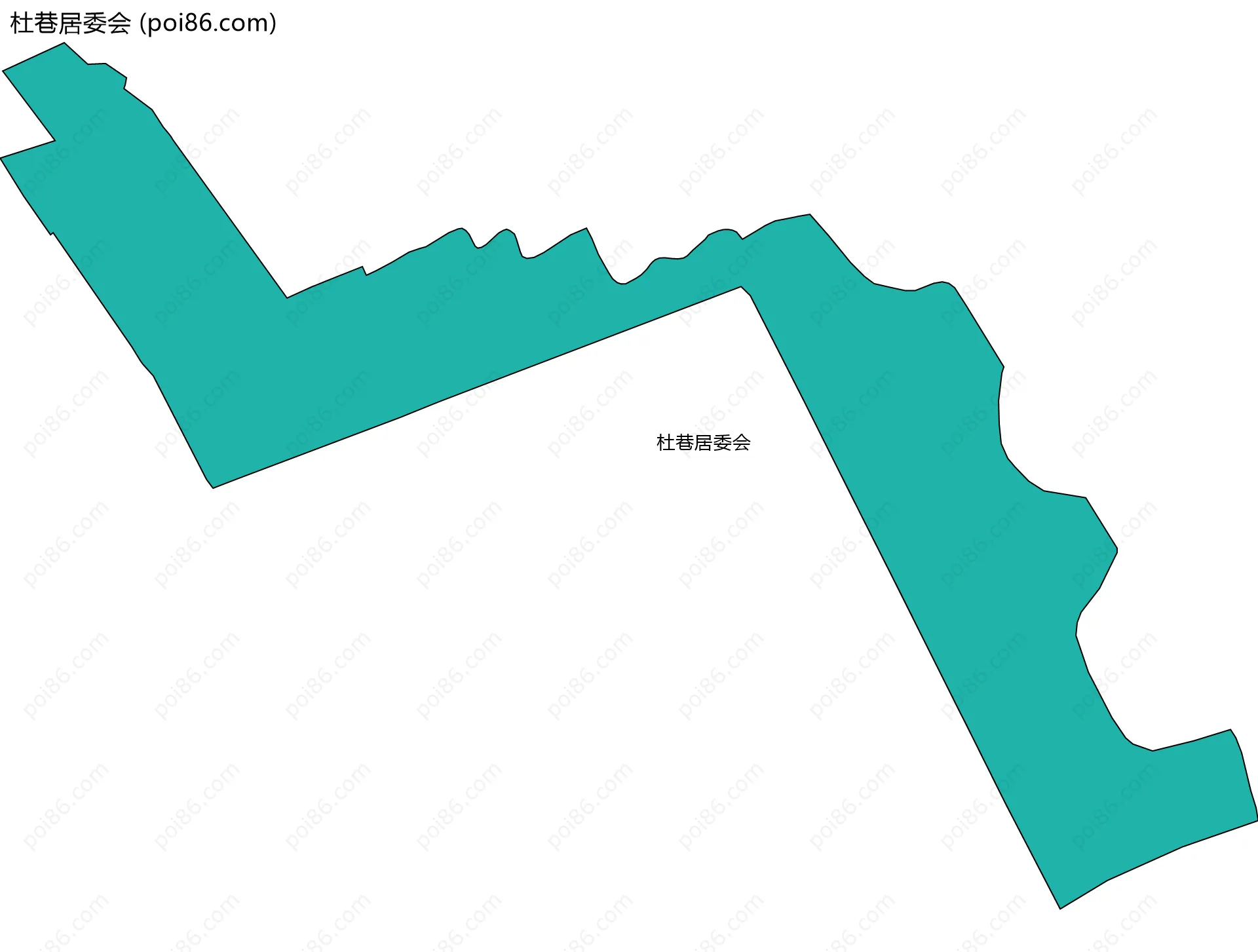 杜巷居委会边界地图